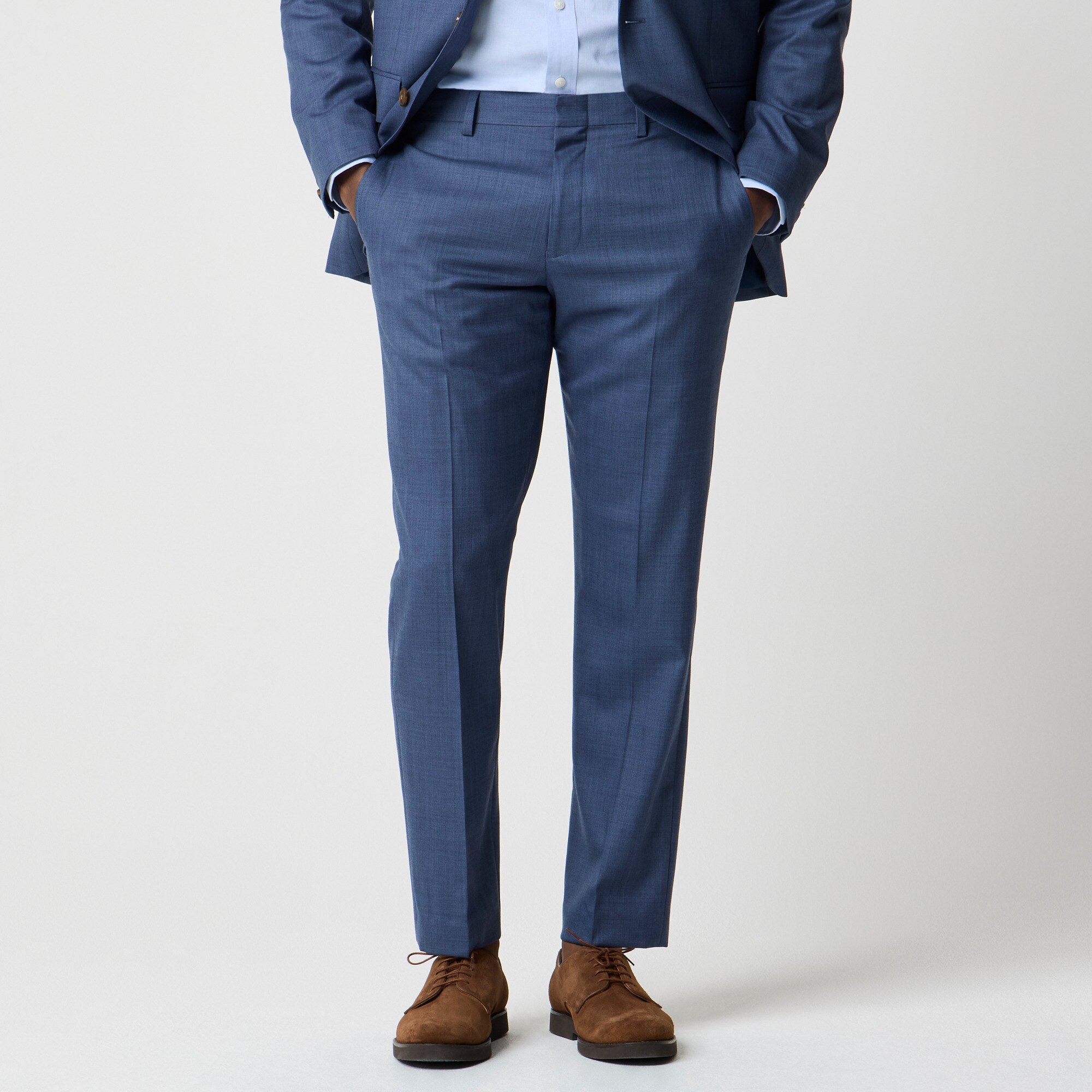 Slim-fit Thompson worsted wool suit pant