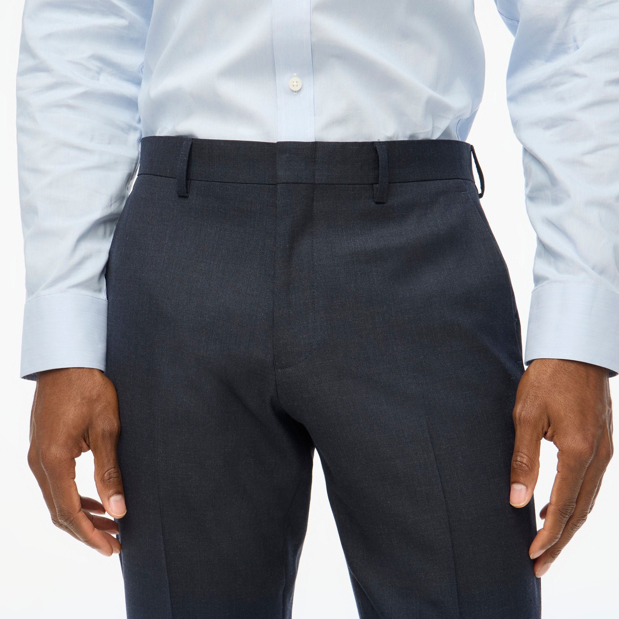 Slim-fit Thompson worsted wool suit pant