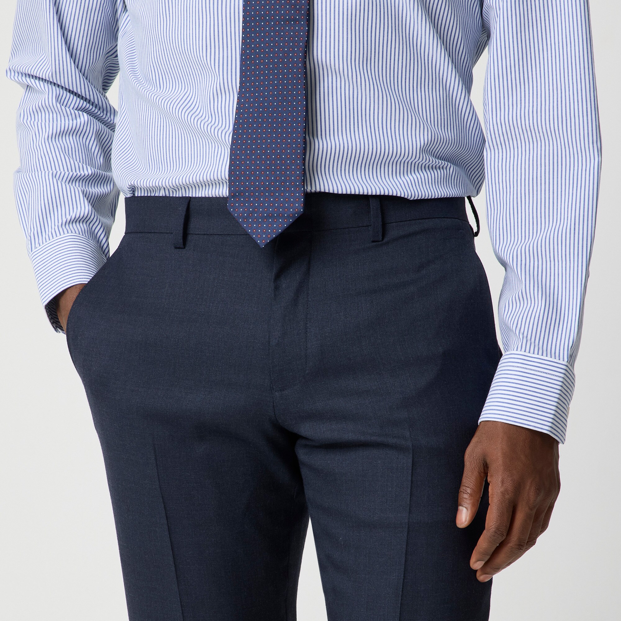 Slim-fit Thompson worsted wool suit pant