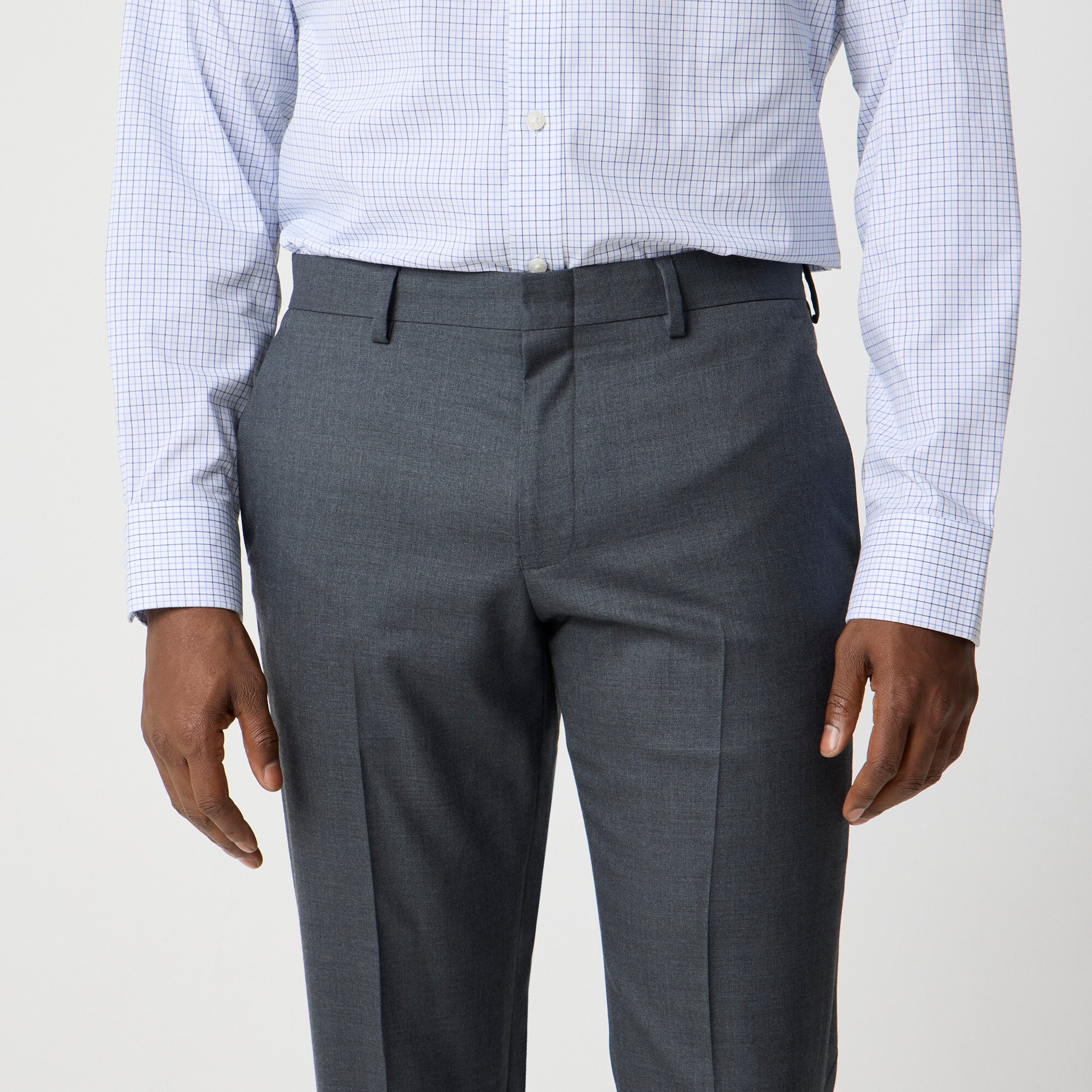 Slim-fit Thompson worsted wool suit pant