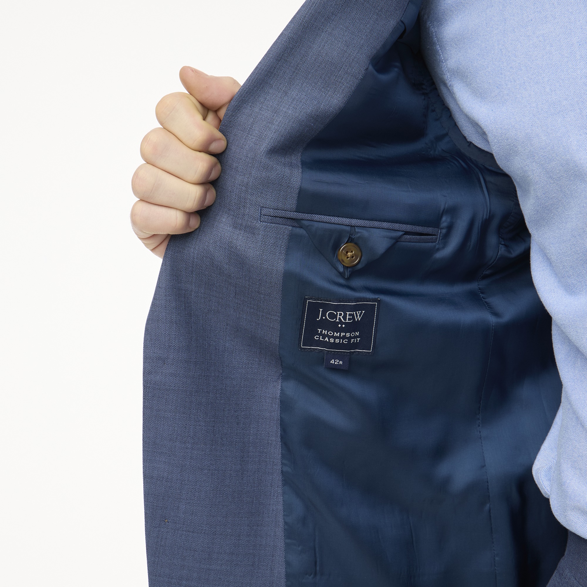 Classic-fit Thompson worsted wool suit jacket