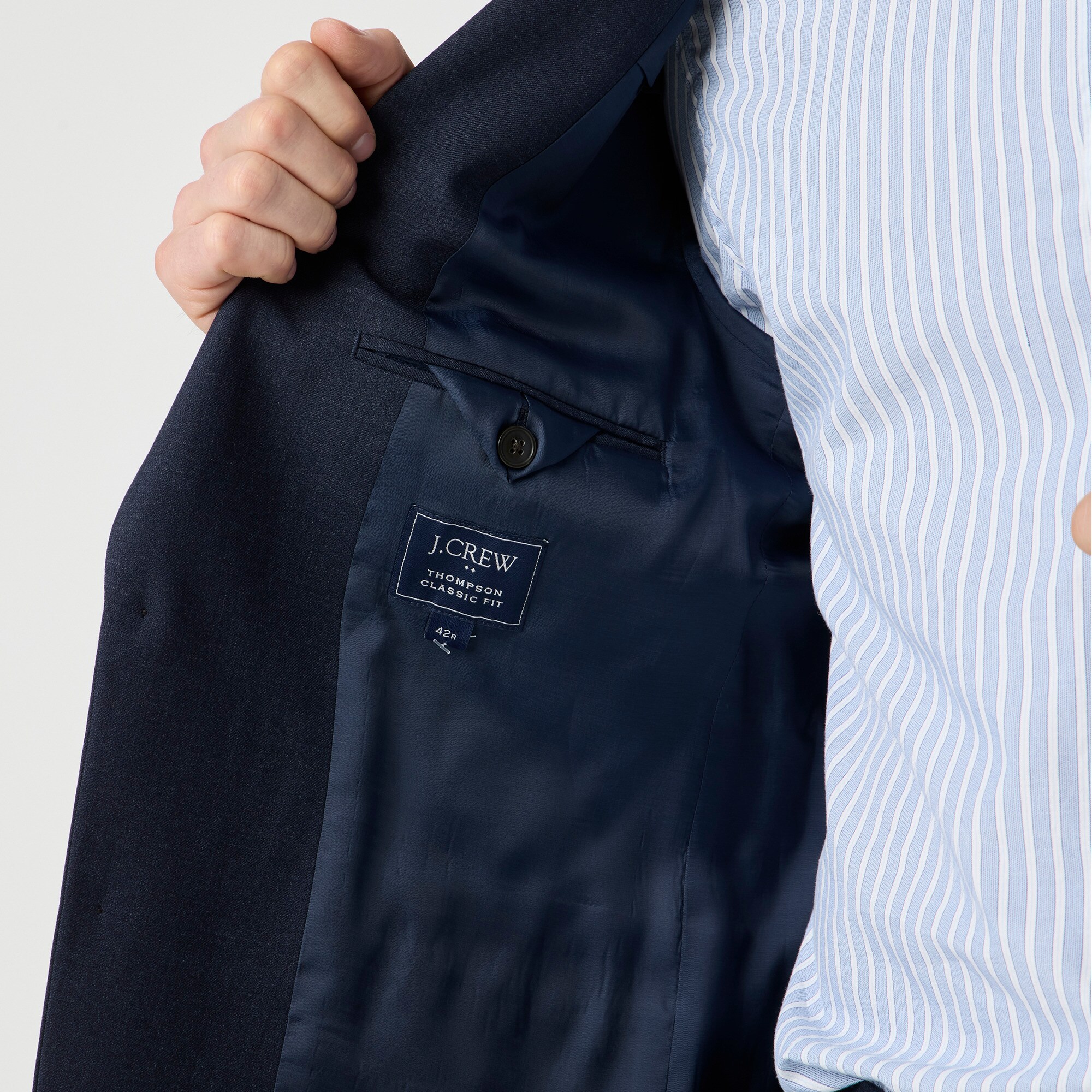 Classic-fit Thompson worsted wool suit jacket