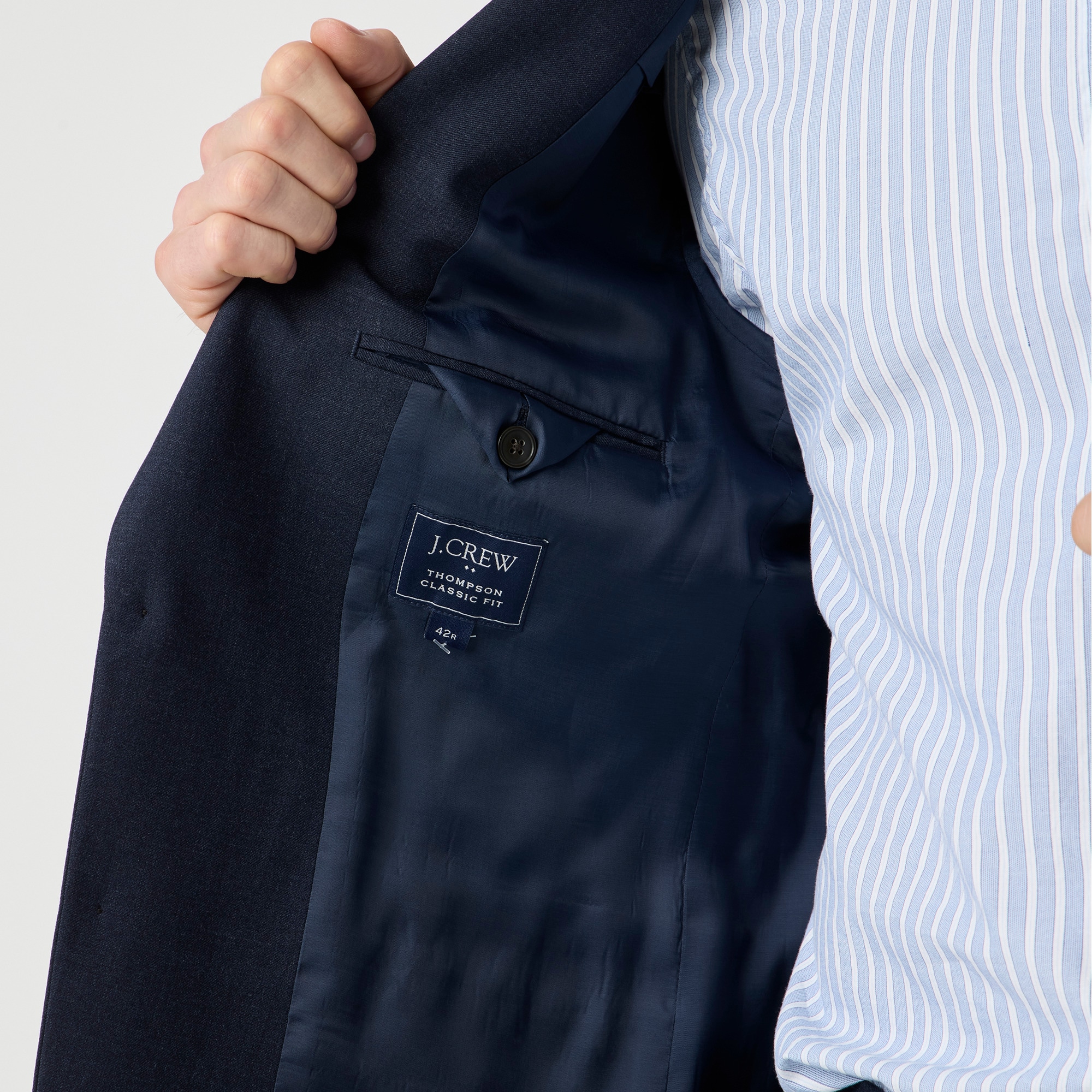 Classic-fit Thompson worsted wool suit jacket