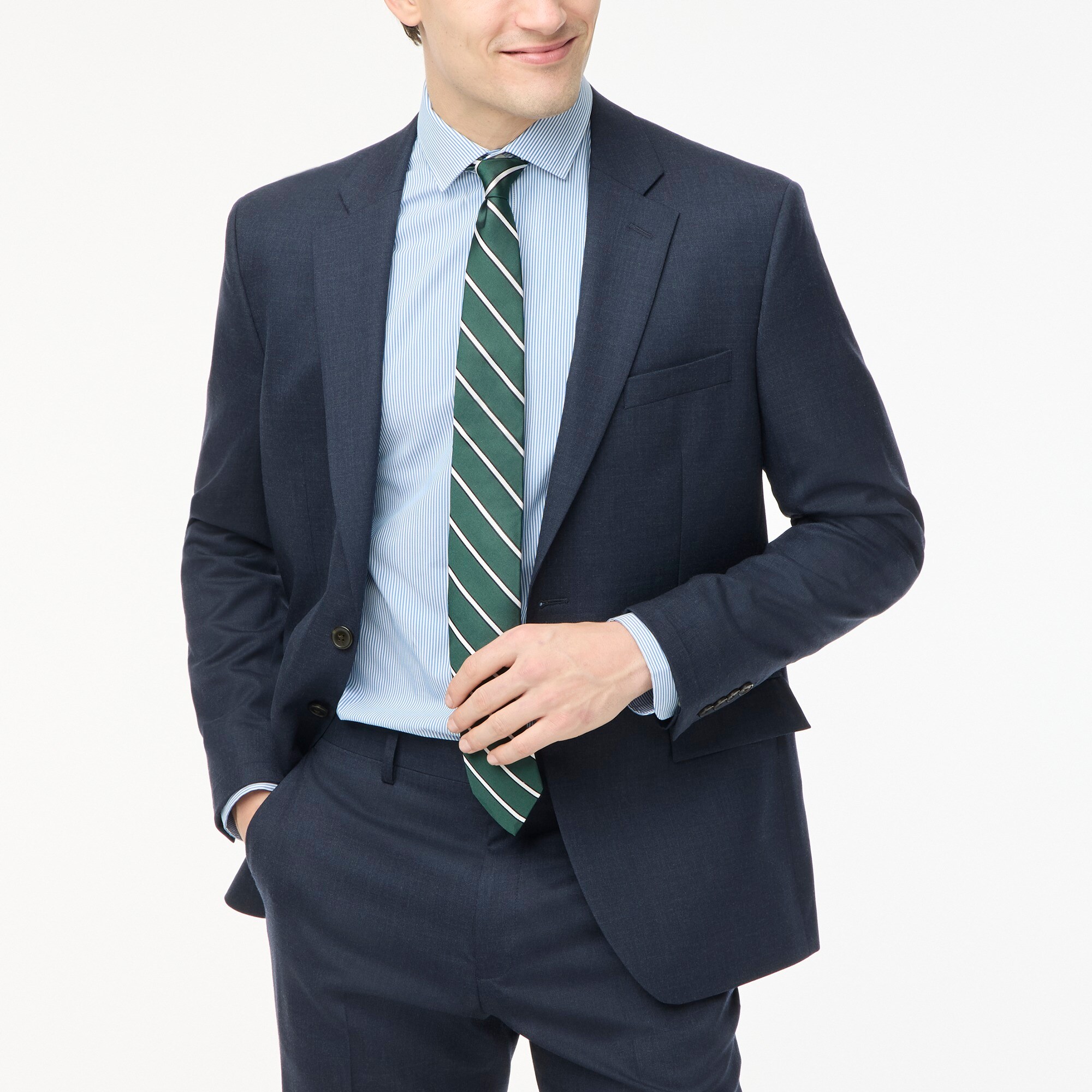 mens Classic-fit Thompson worsted wool suit jacket
