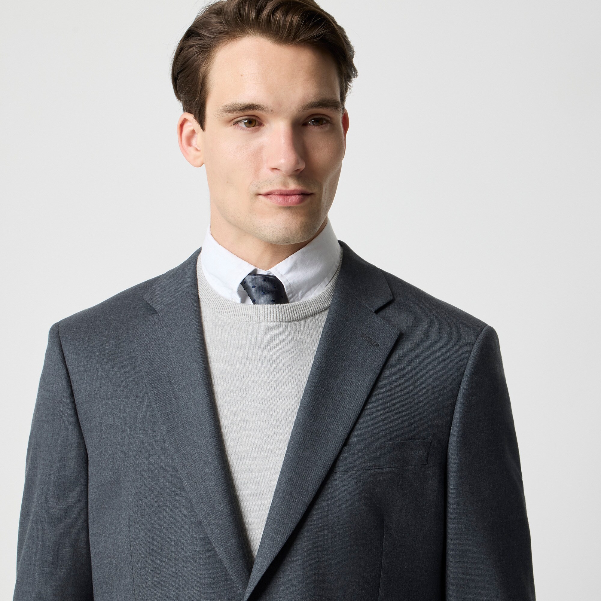 Classic-fit Thompson worsted wool suit jacket
