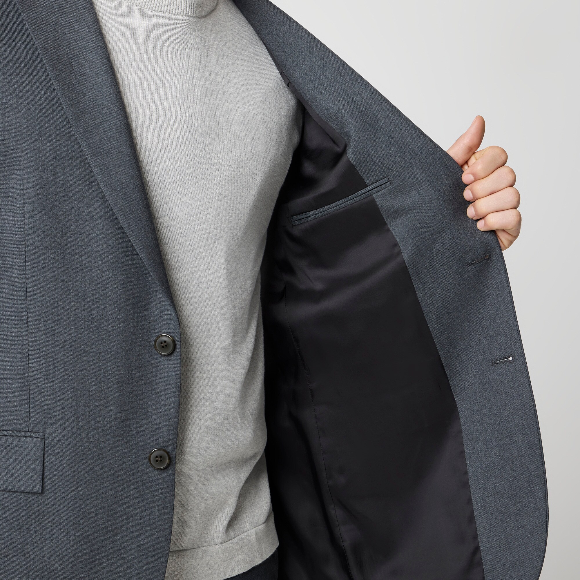 Classic-fit Thompson worsted wool suit jacket