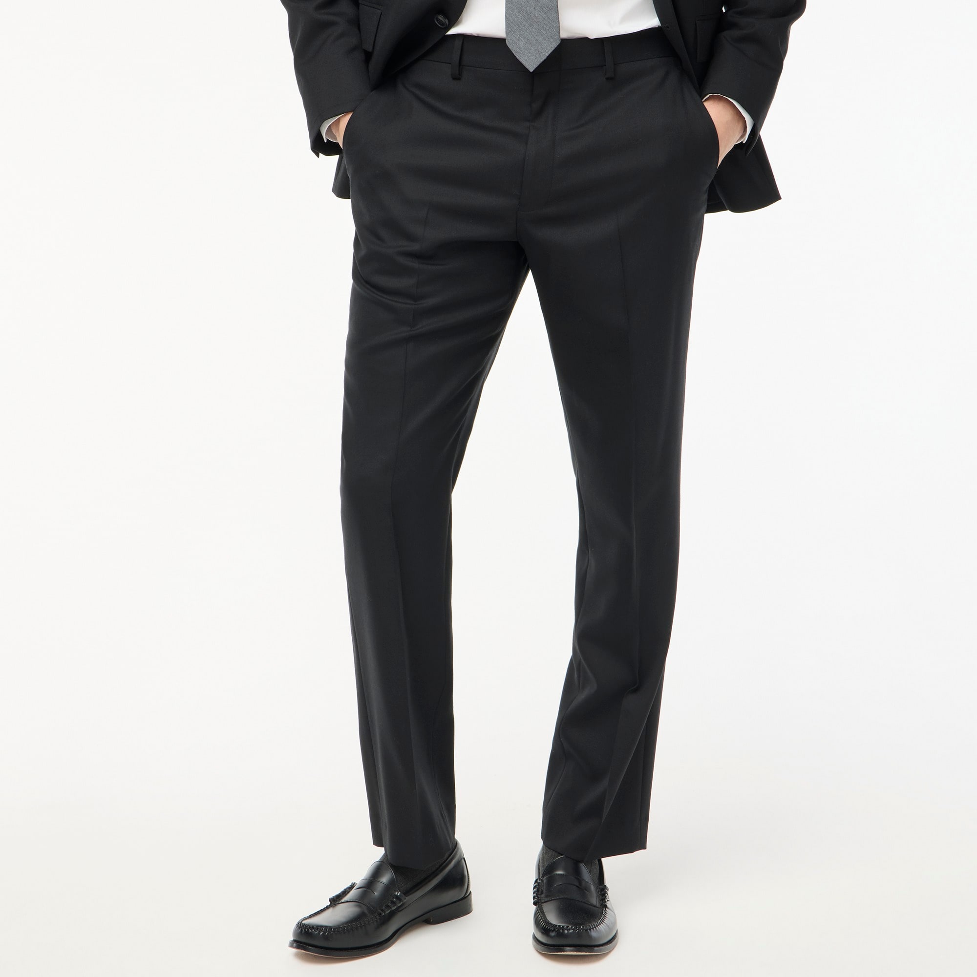 mens Classic-fit Thompson worsted wool suit pant