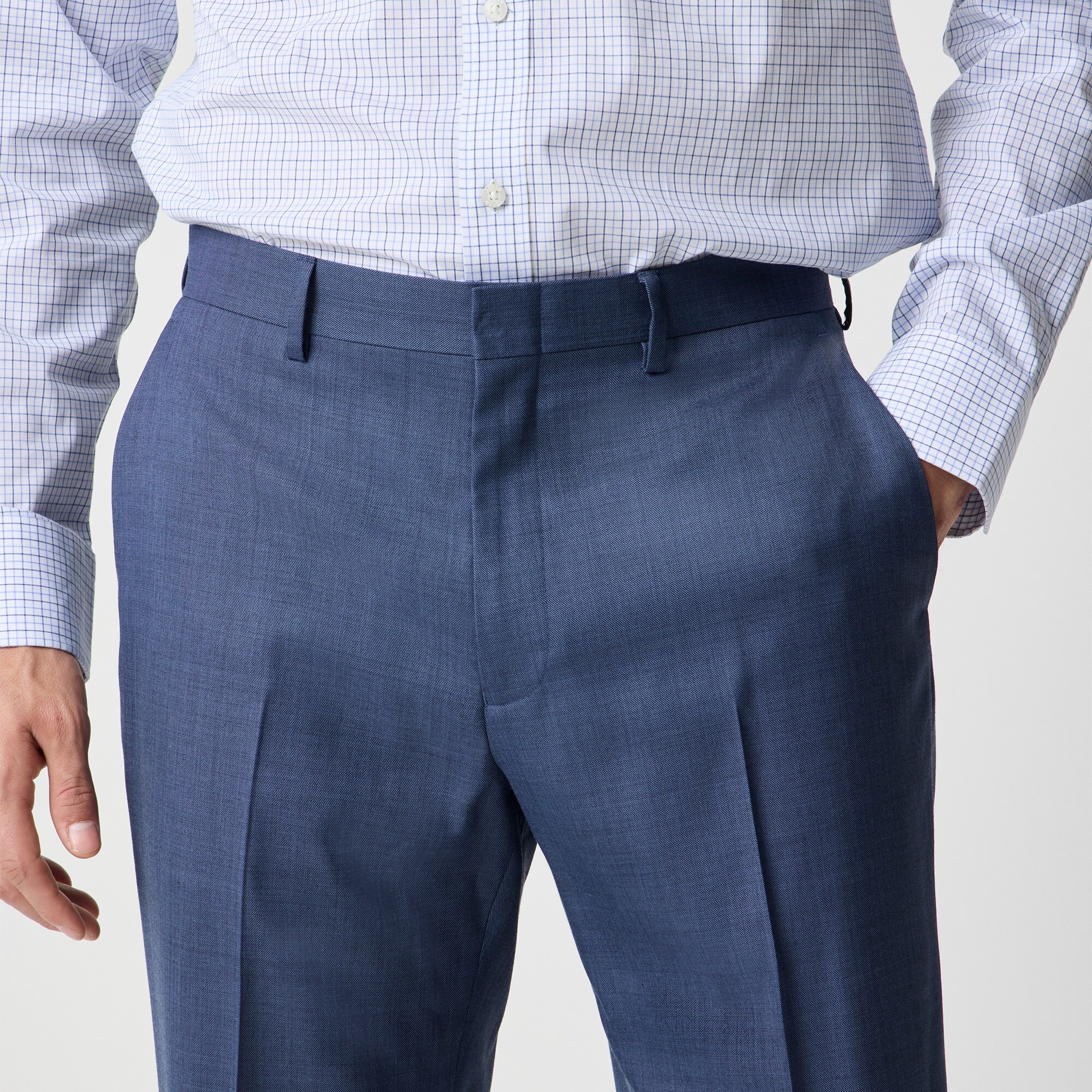 Classic-fit Thompson worsted wool suit pant