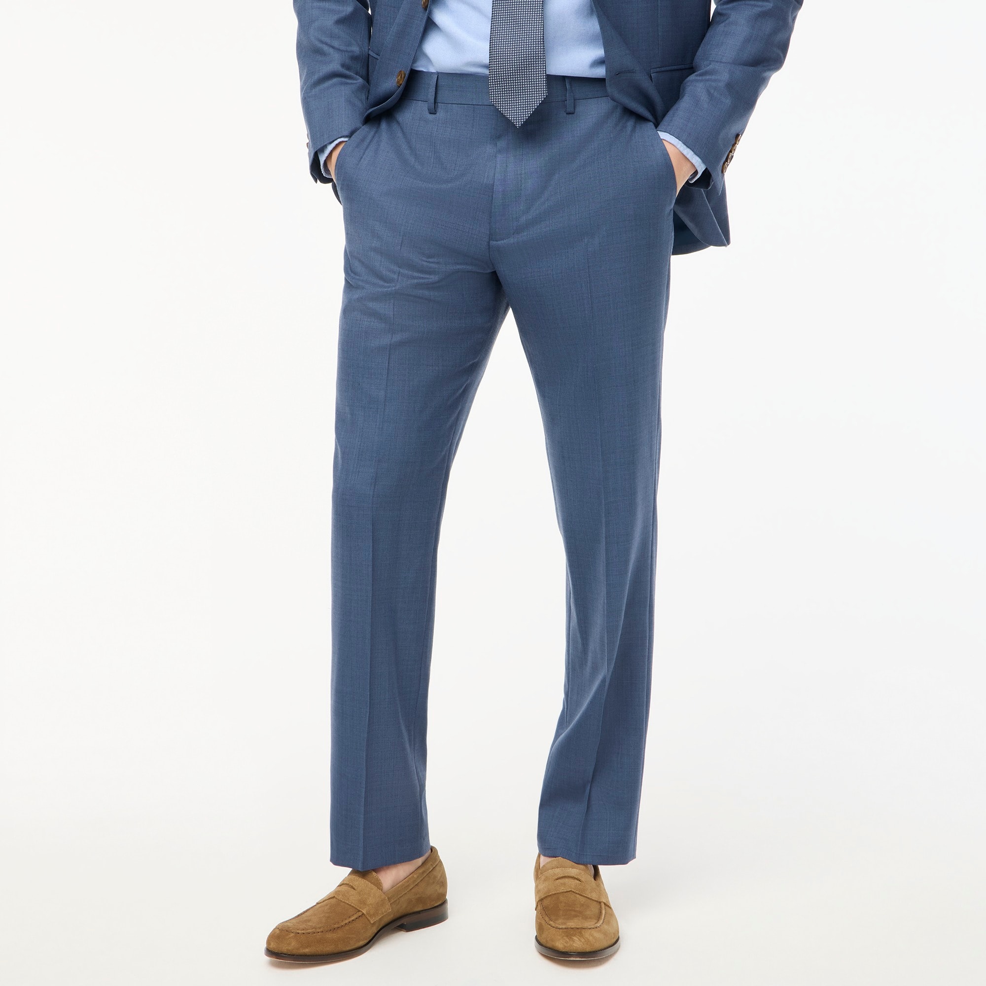 mens Classic-fit Thompson worsted wool suit pant