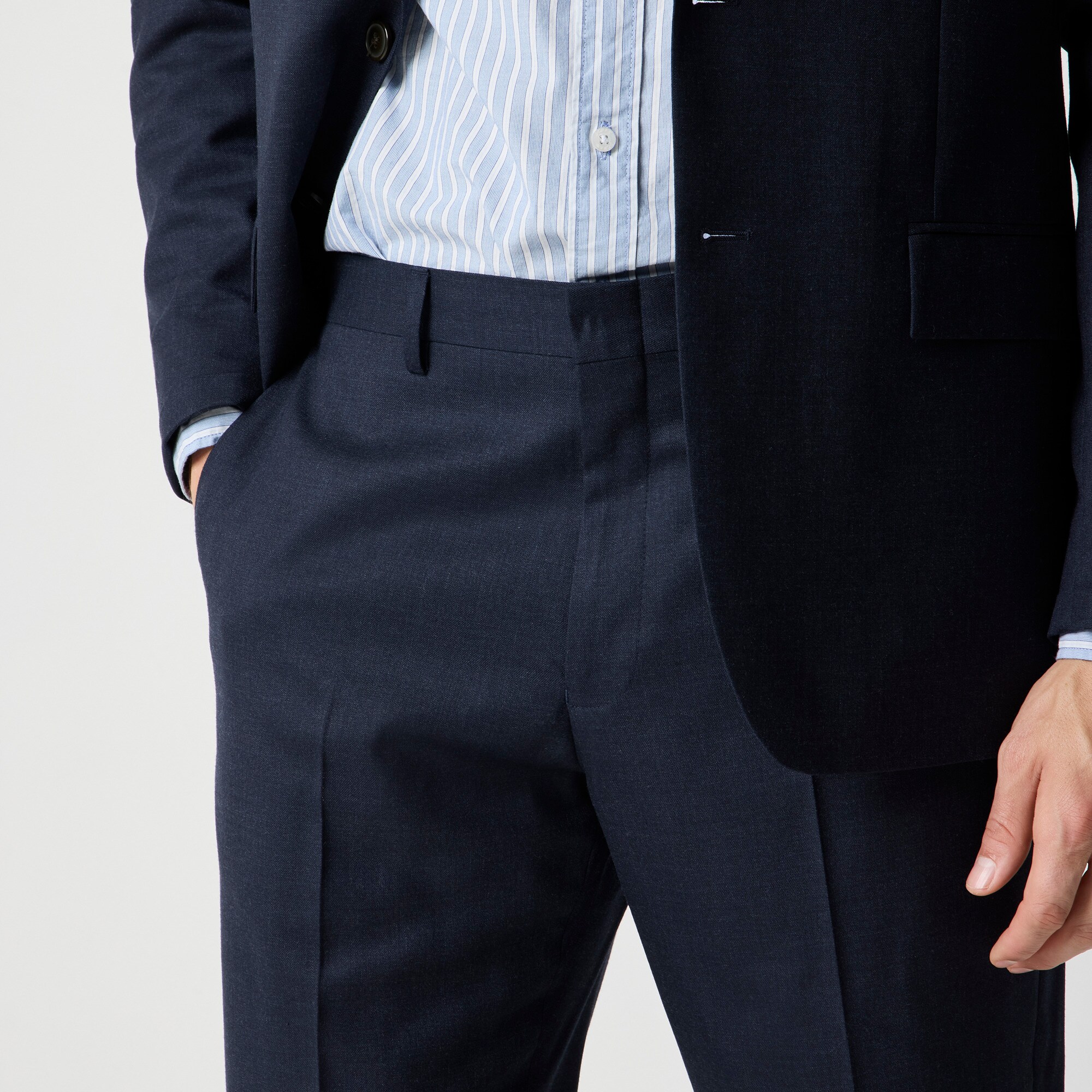 Classic-fit Thompson worsted wool suit pant