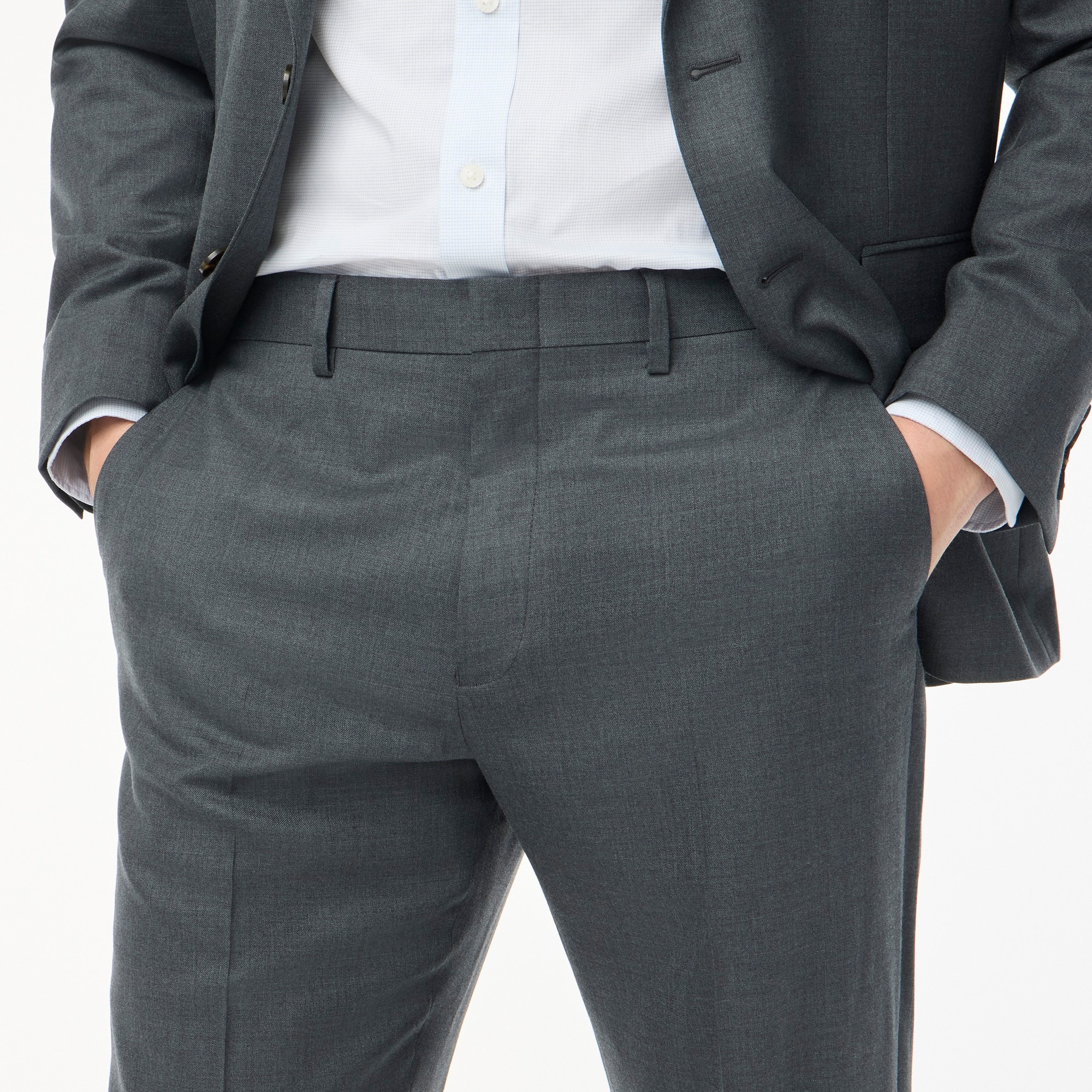 Classic-fit Thompson worsted wool suit pant
