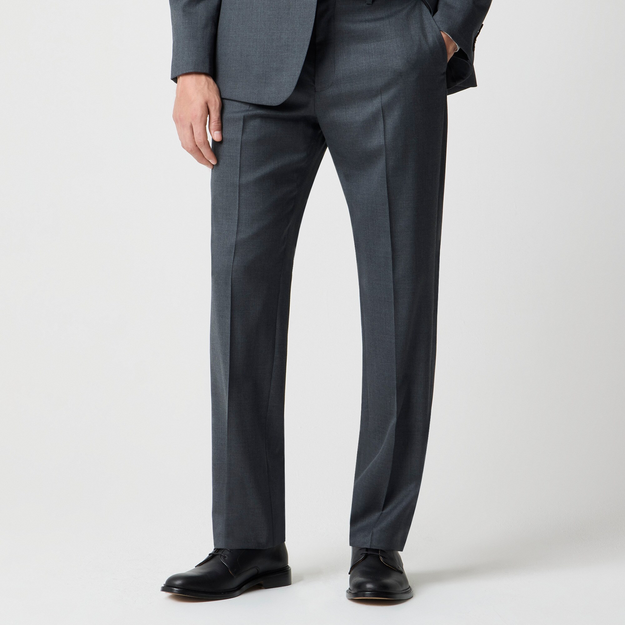mens Classic-fit Thompson worsted wool suit pant