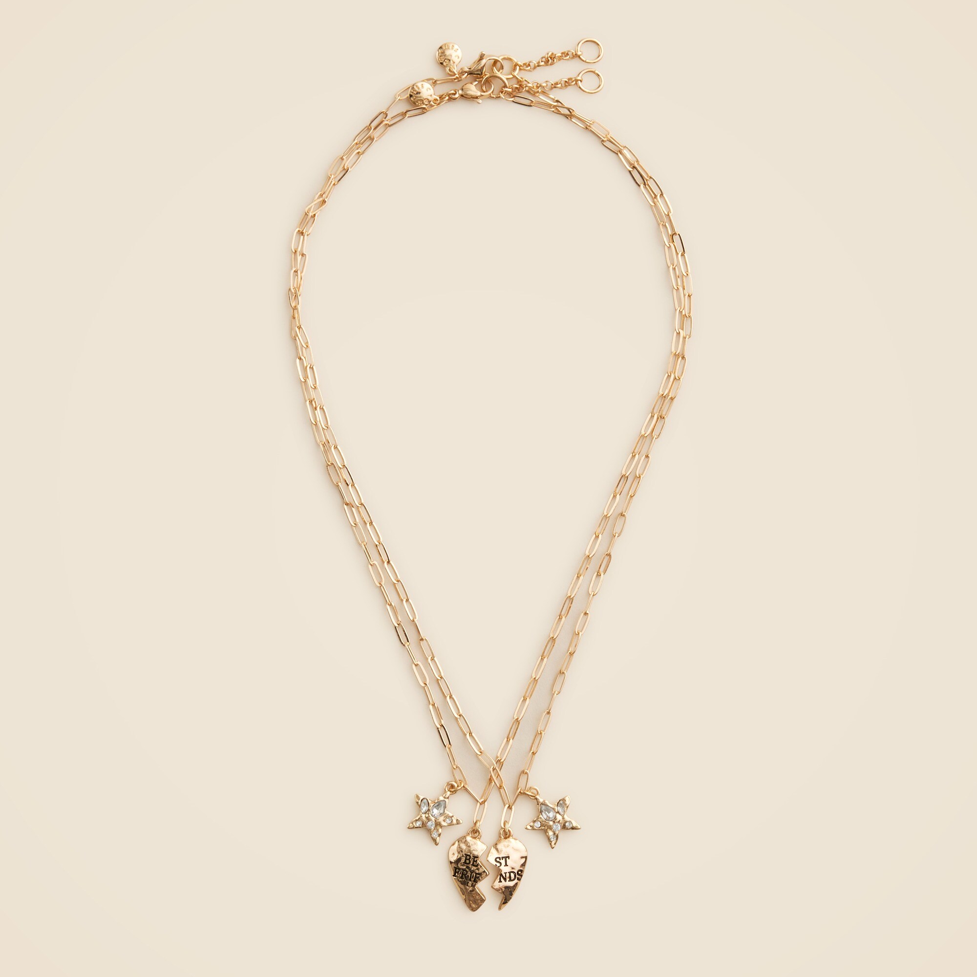 Girls' beaded friendship necklaces set-of-two