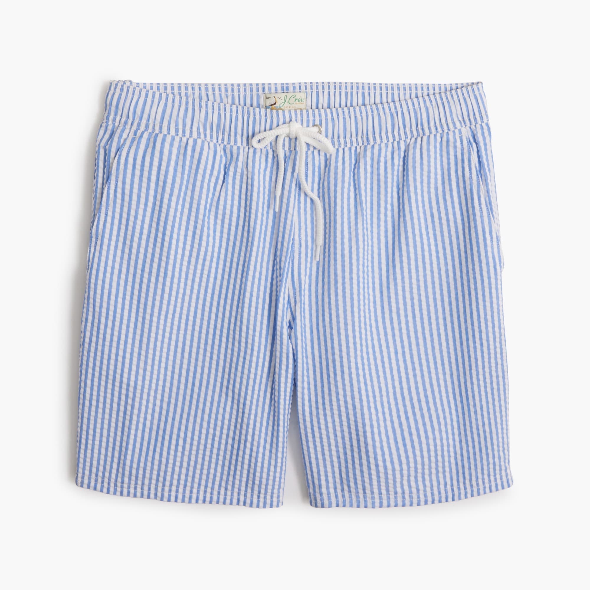 Seersucker 7" swim trunk