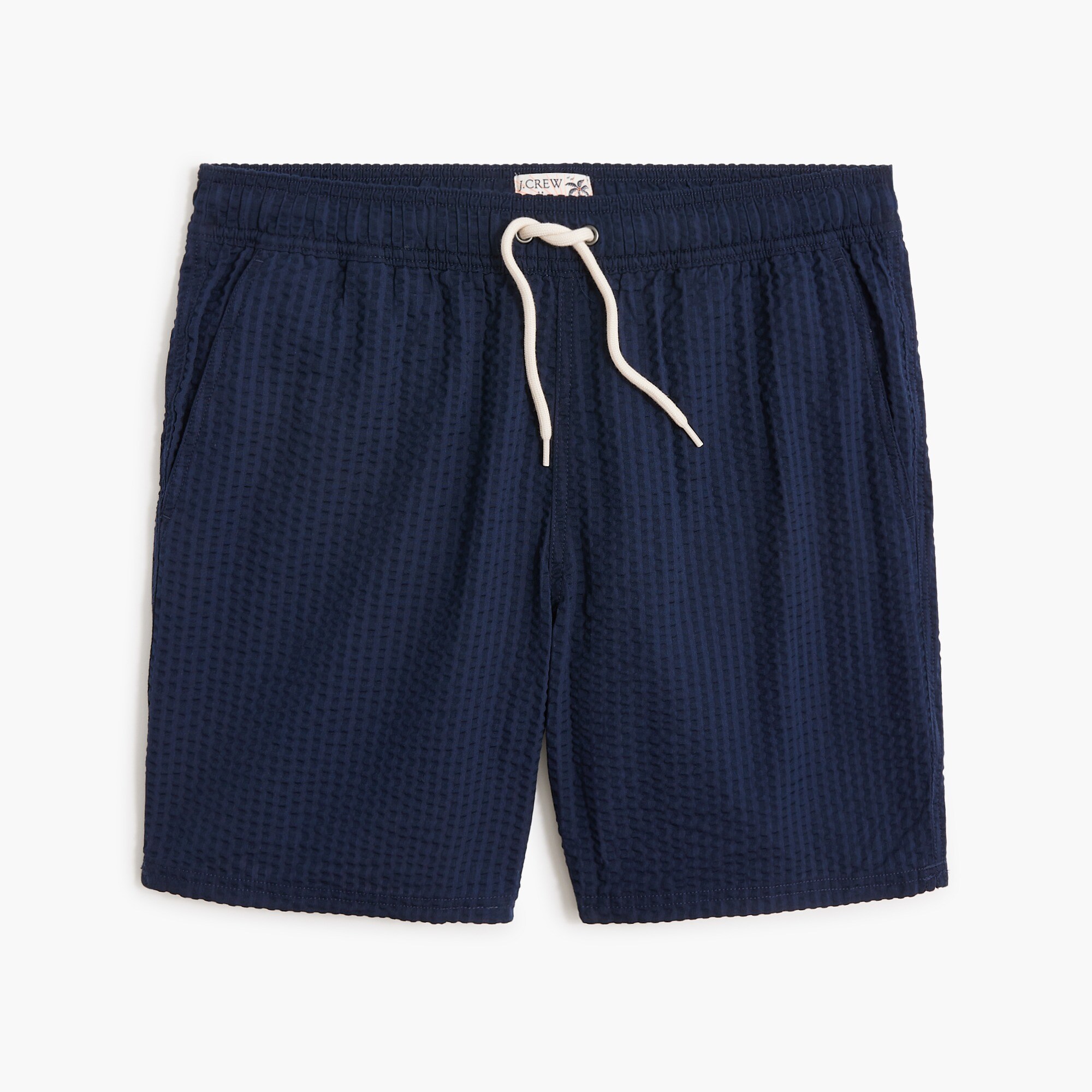 Seersucker 7" swim trunk