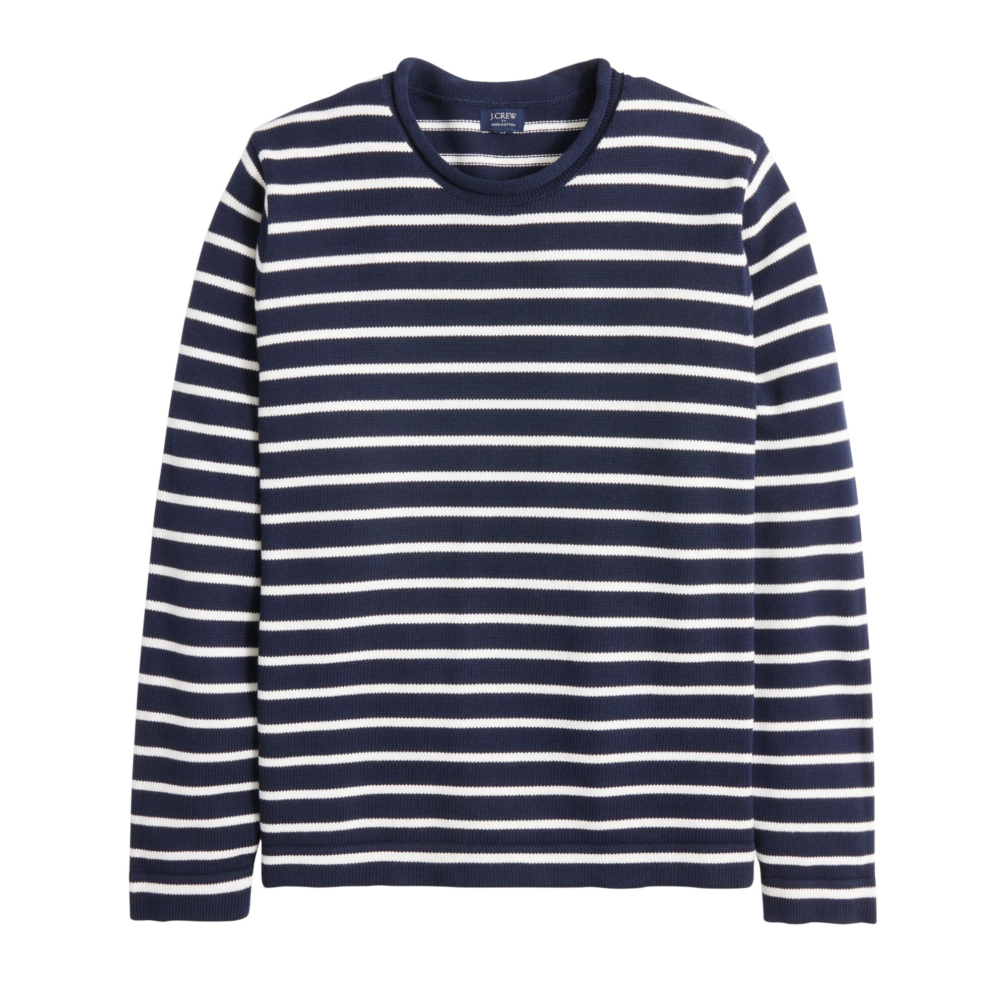 Cotton striped Rollneck™ sweater