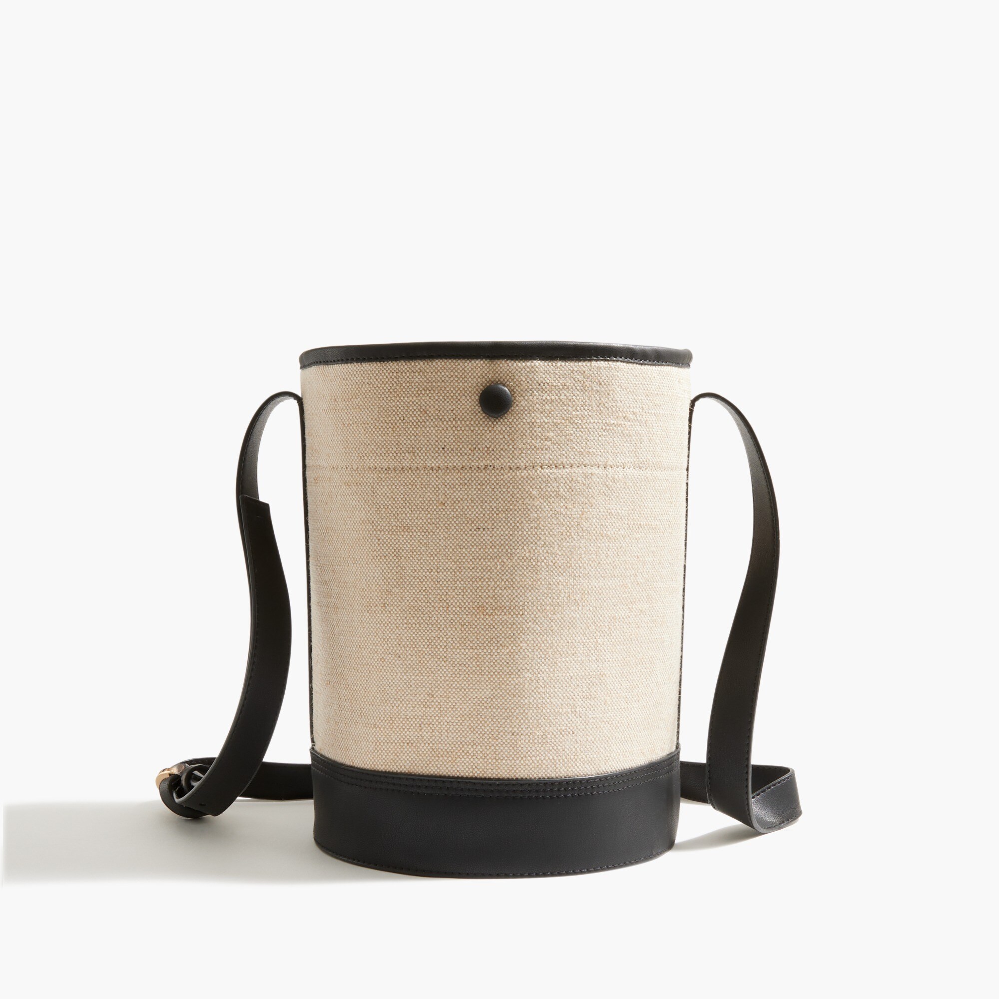 Canvas bucket bag