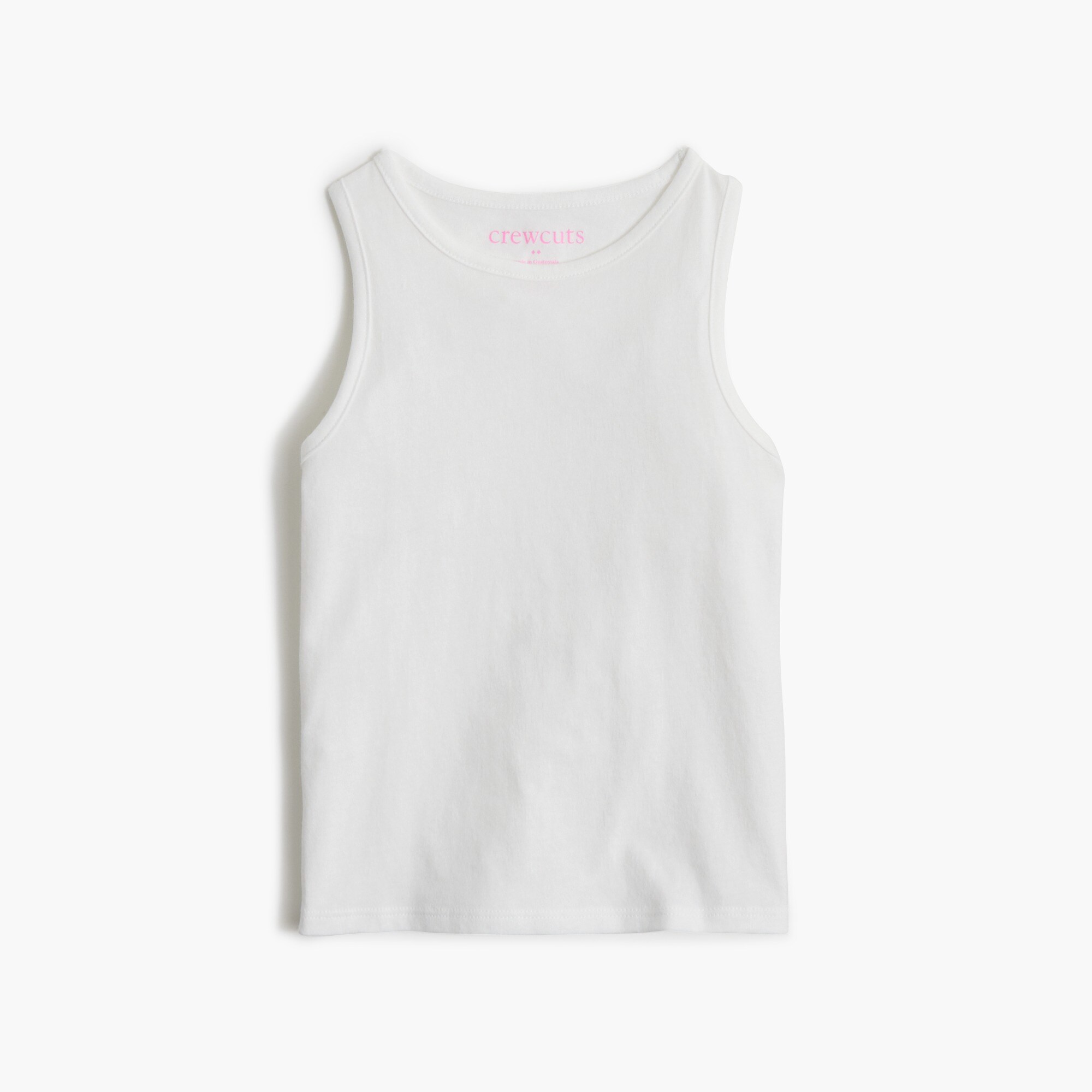 Girls' jersey scoopneck tank top