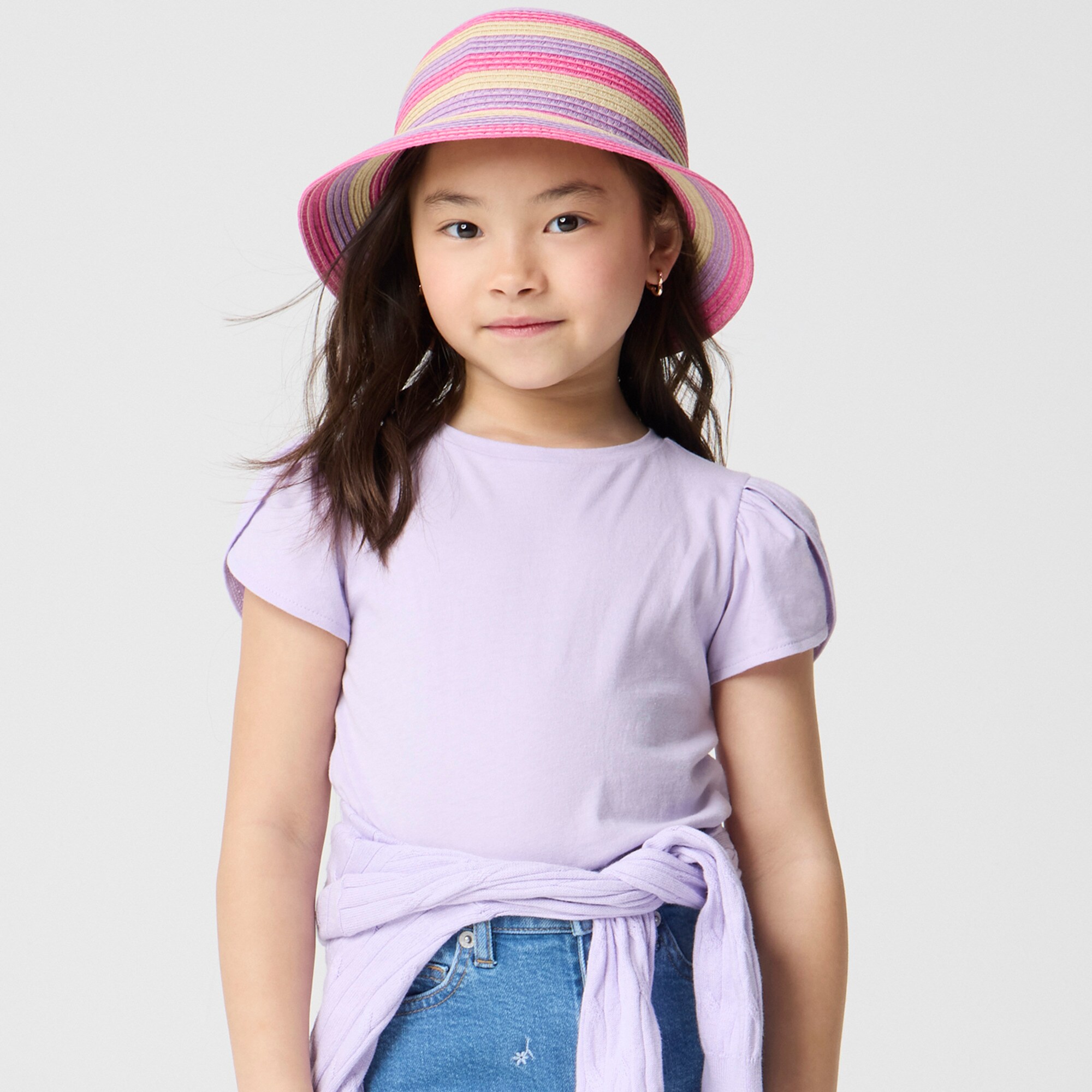 girls Girls' flutter-sleeve tee