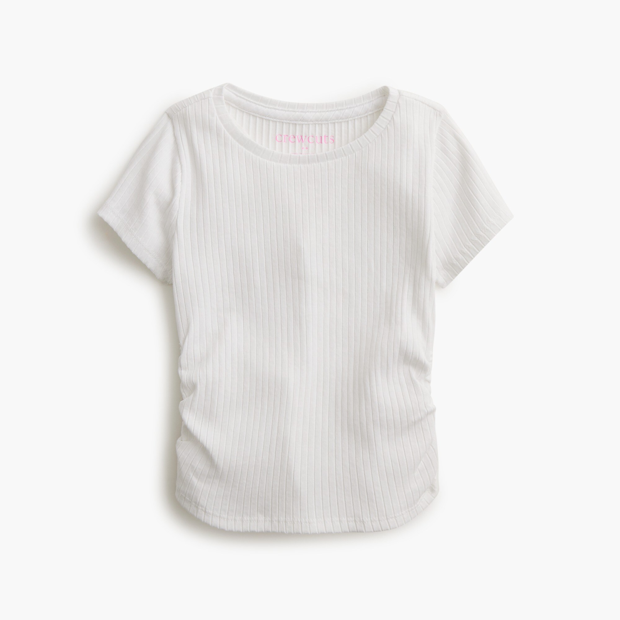 Girls' side-ruched tee