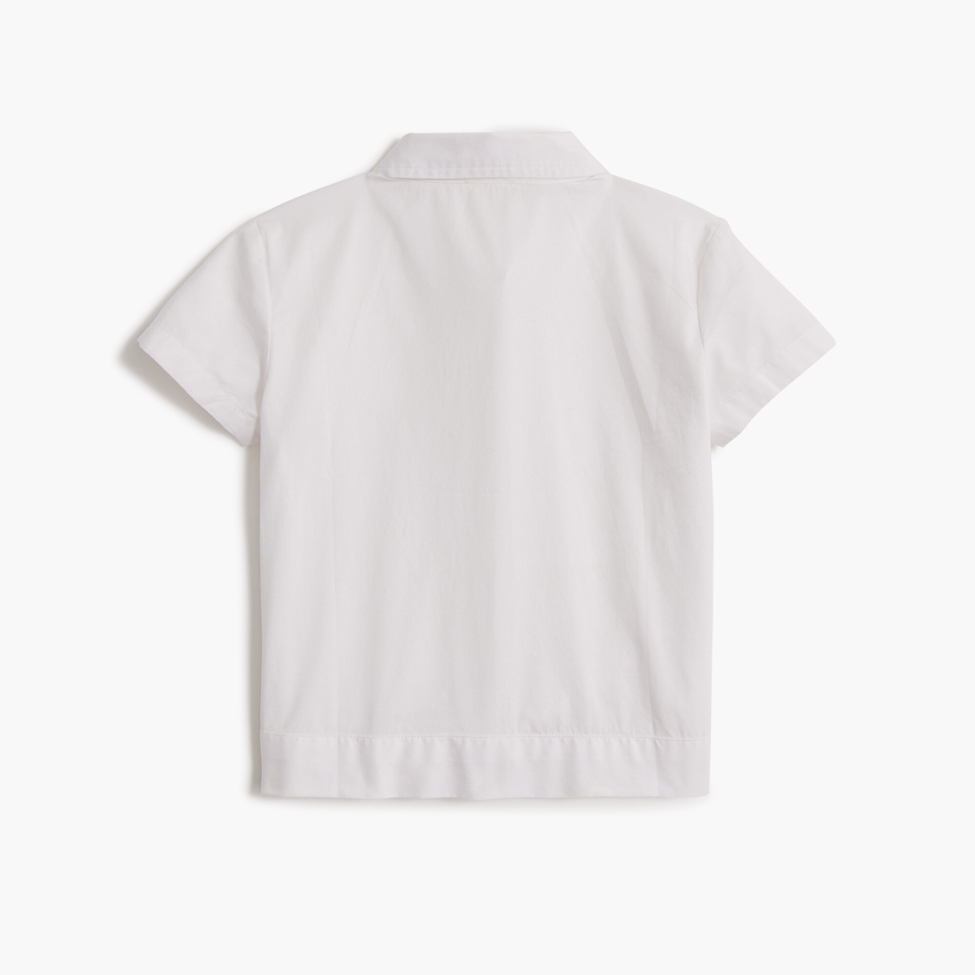 Girls' tie-front button-up shirt
