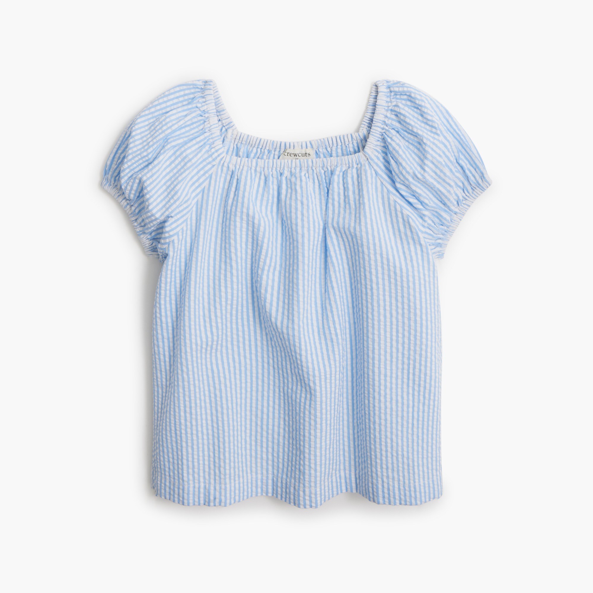 girls' seersucker top for girls