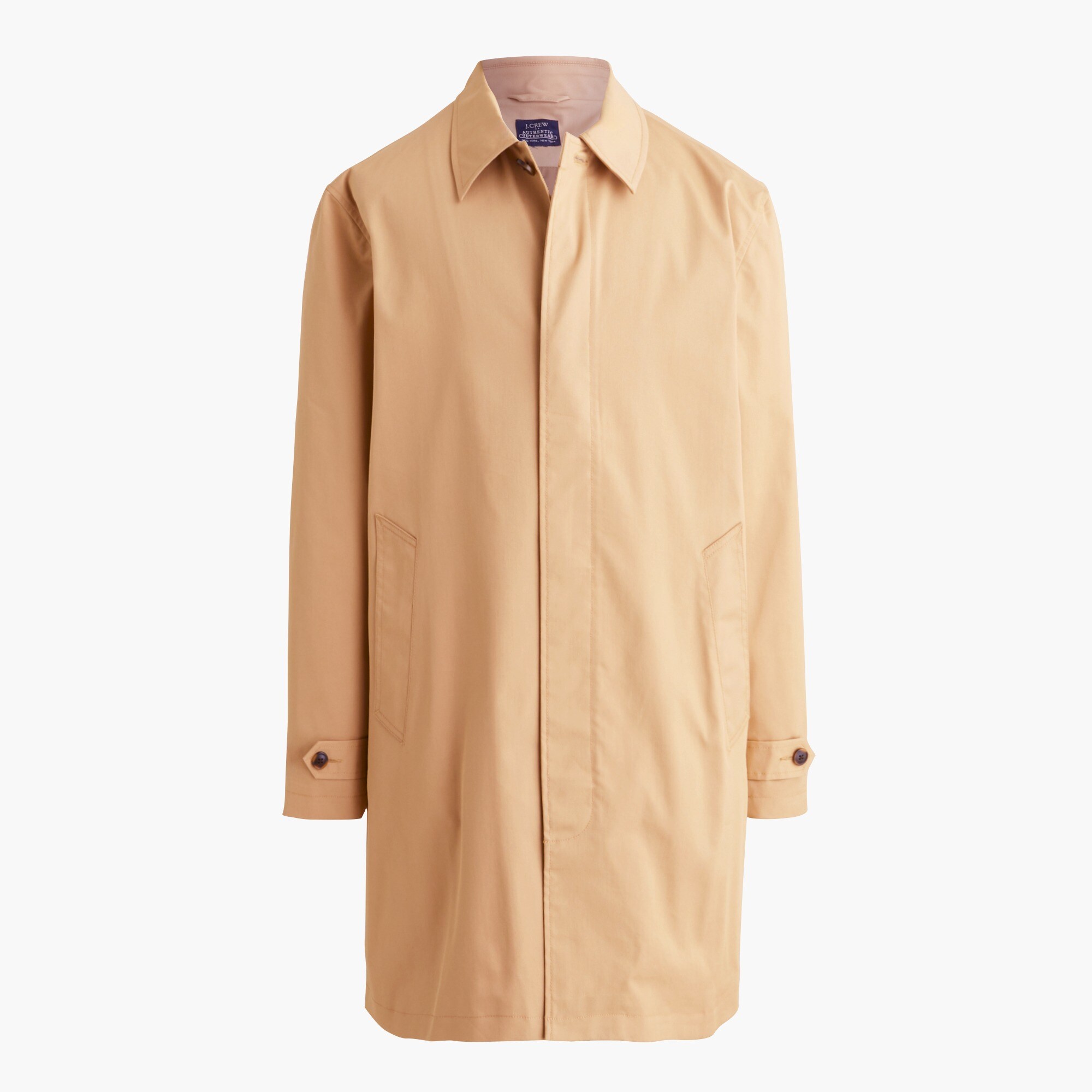 classic single-breasted coat for men