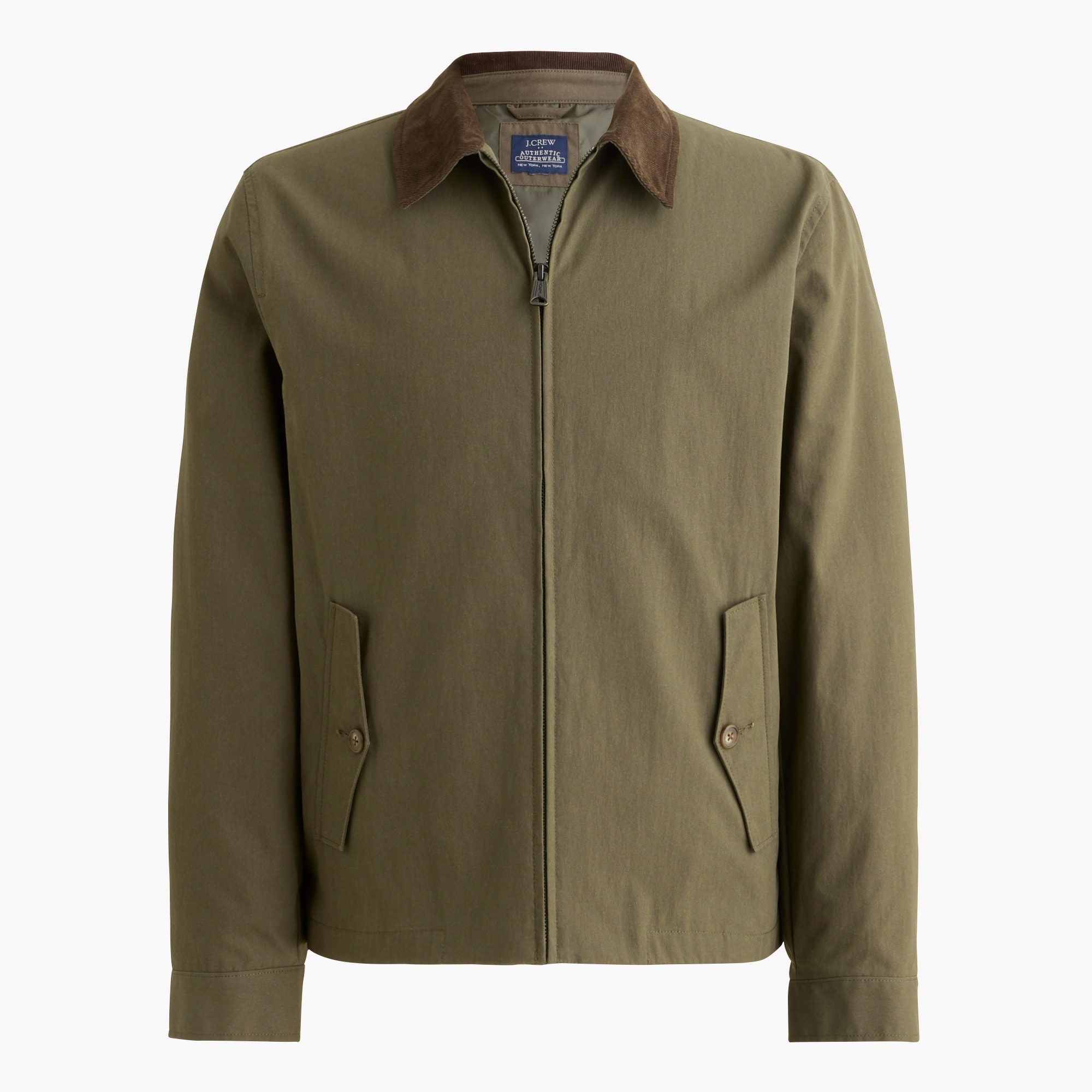 cord-collar deck jacket for men