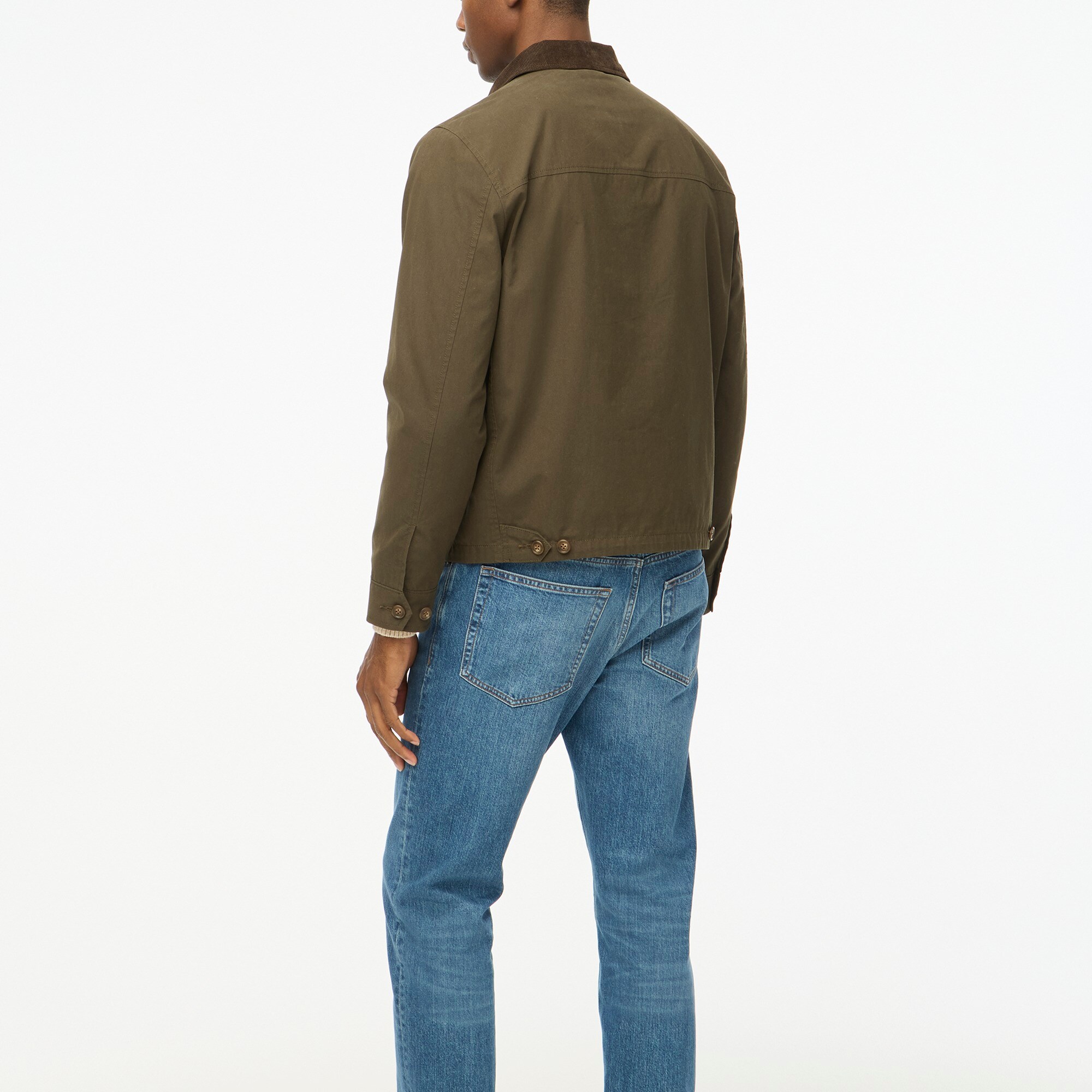 Cord-collar deck jacket