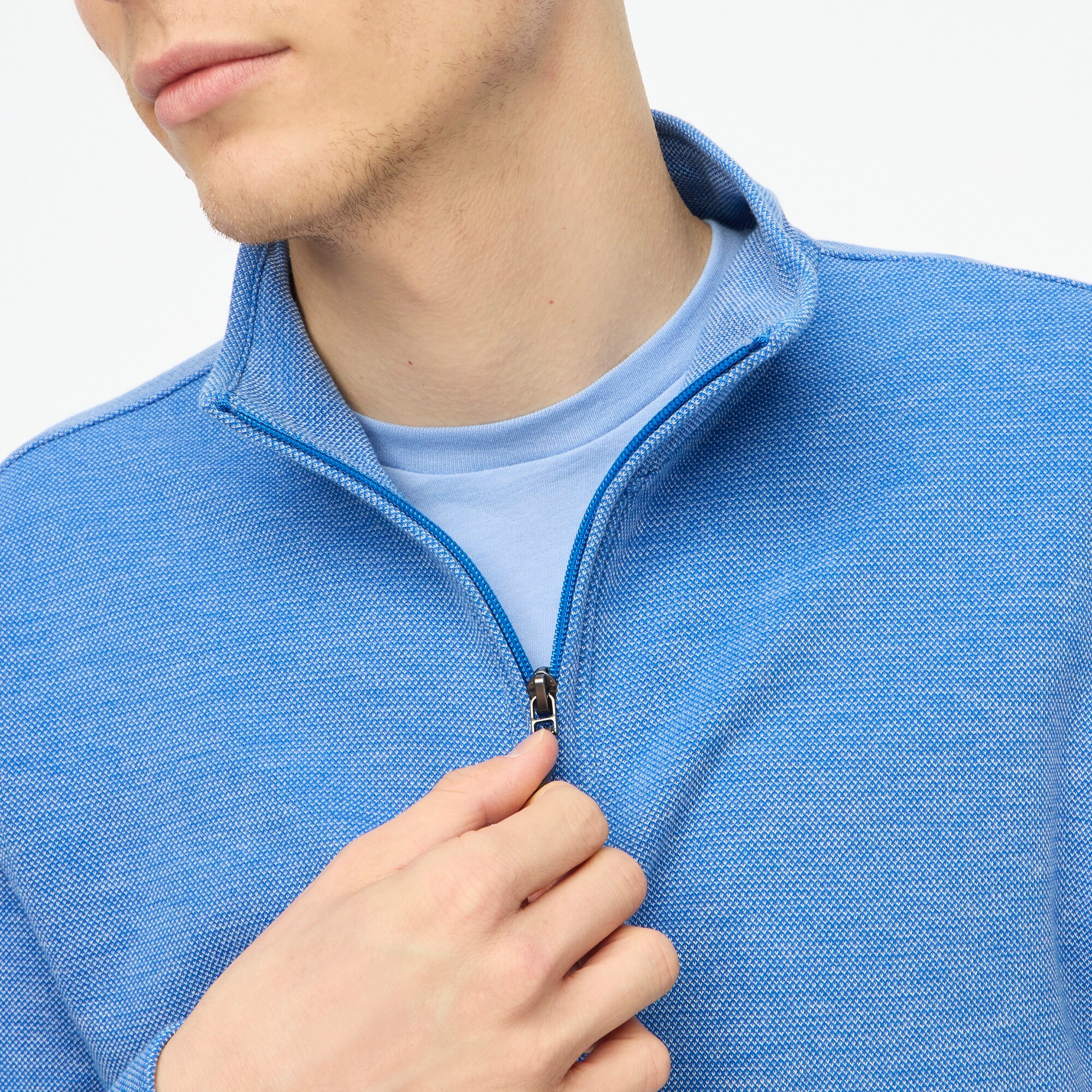 Performance bird's-eye quarter-zip - image 5