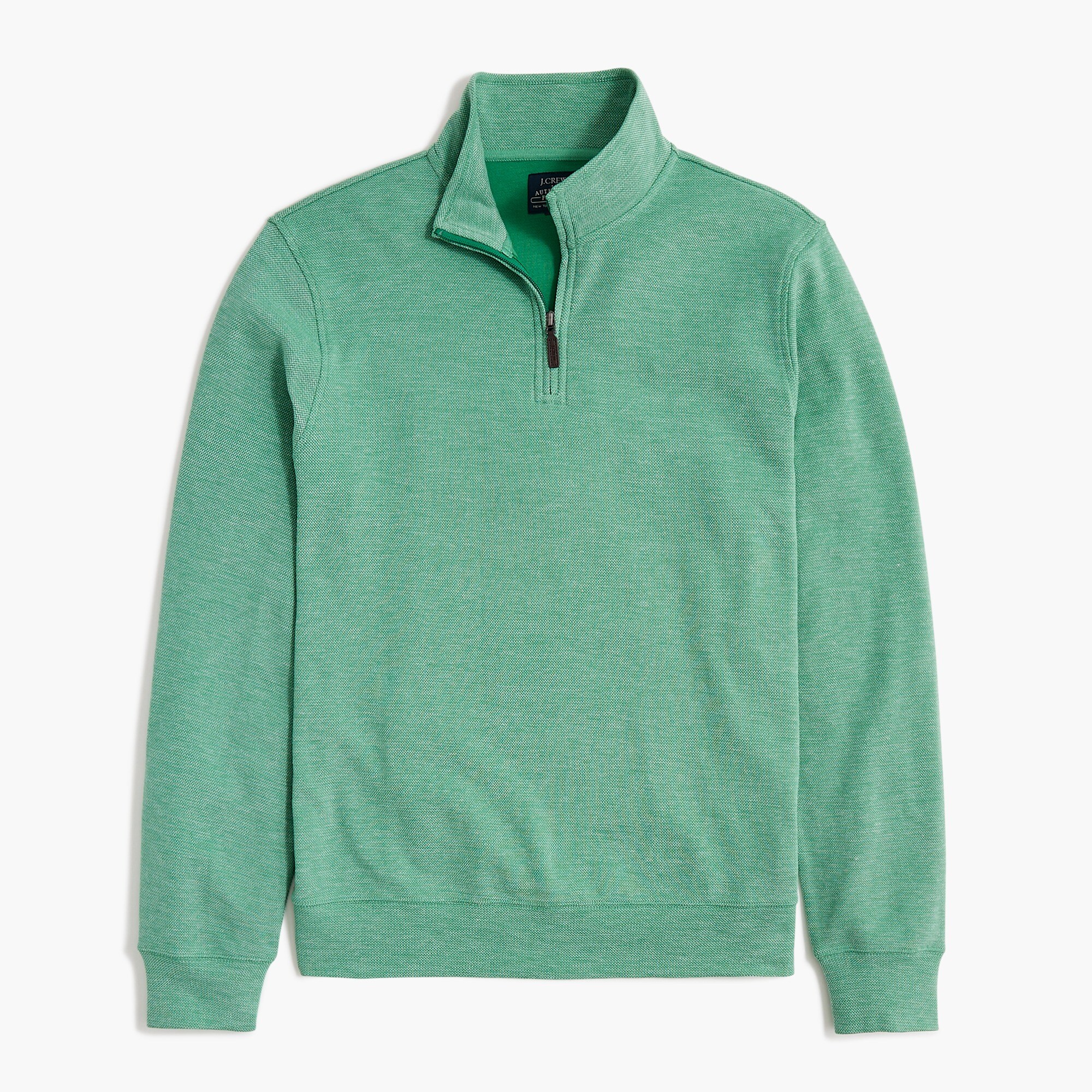 Performance bird's-eye half-zip