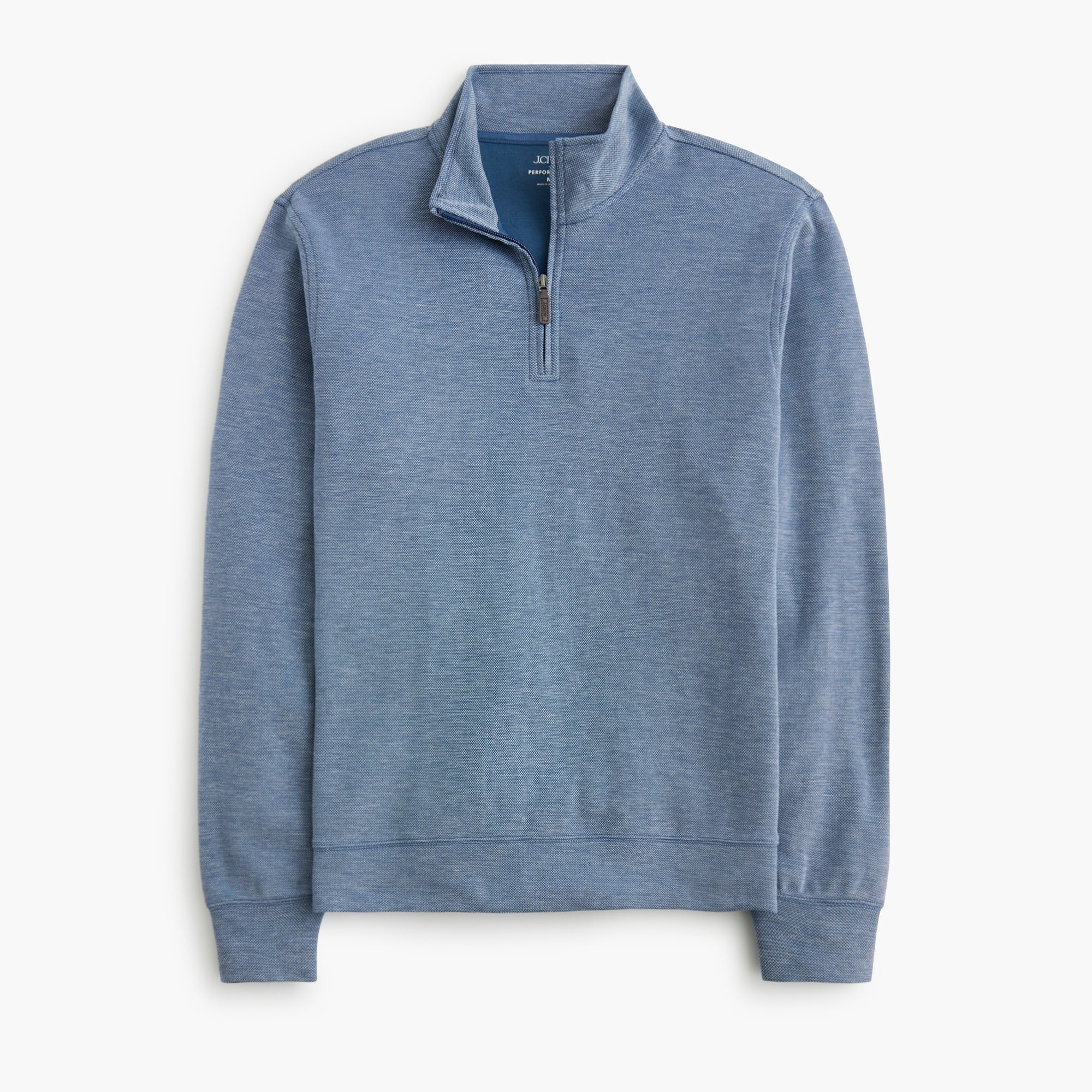 Performance bird's-eye quarter-zip