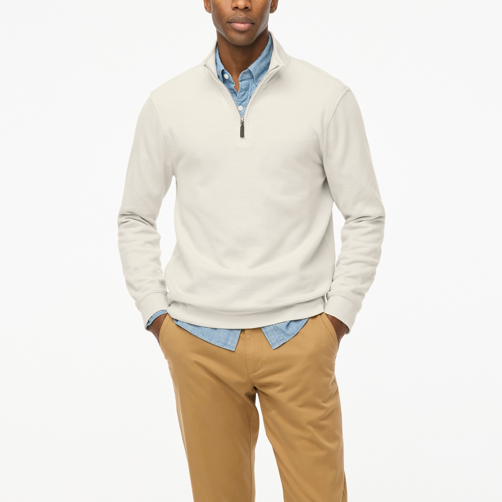 Factory: Performance Bird's-eye Half-zip For Men