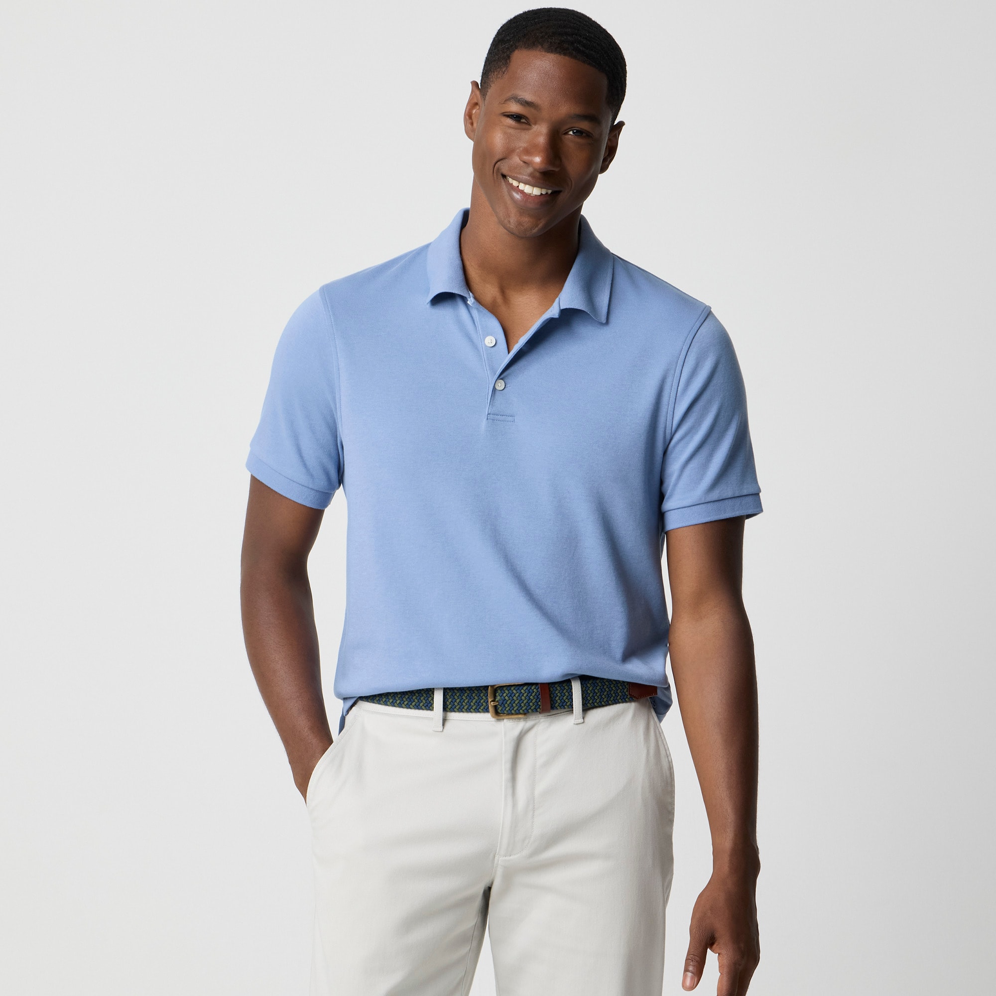 Soft-touch polo shirt - image 3