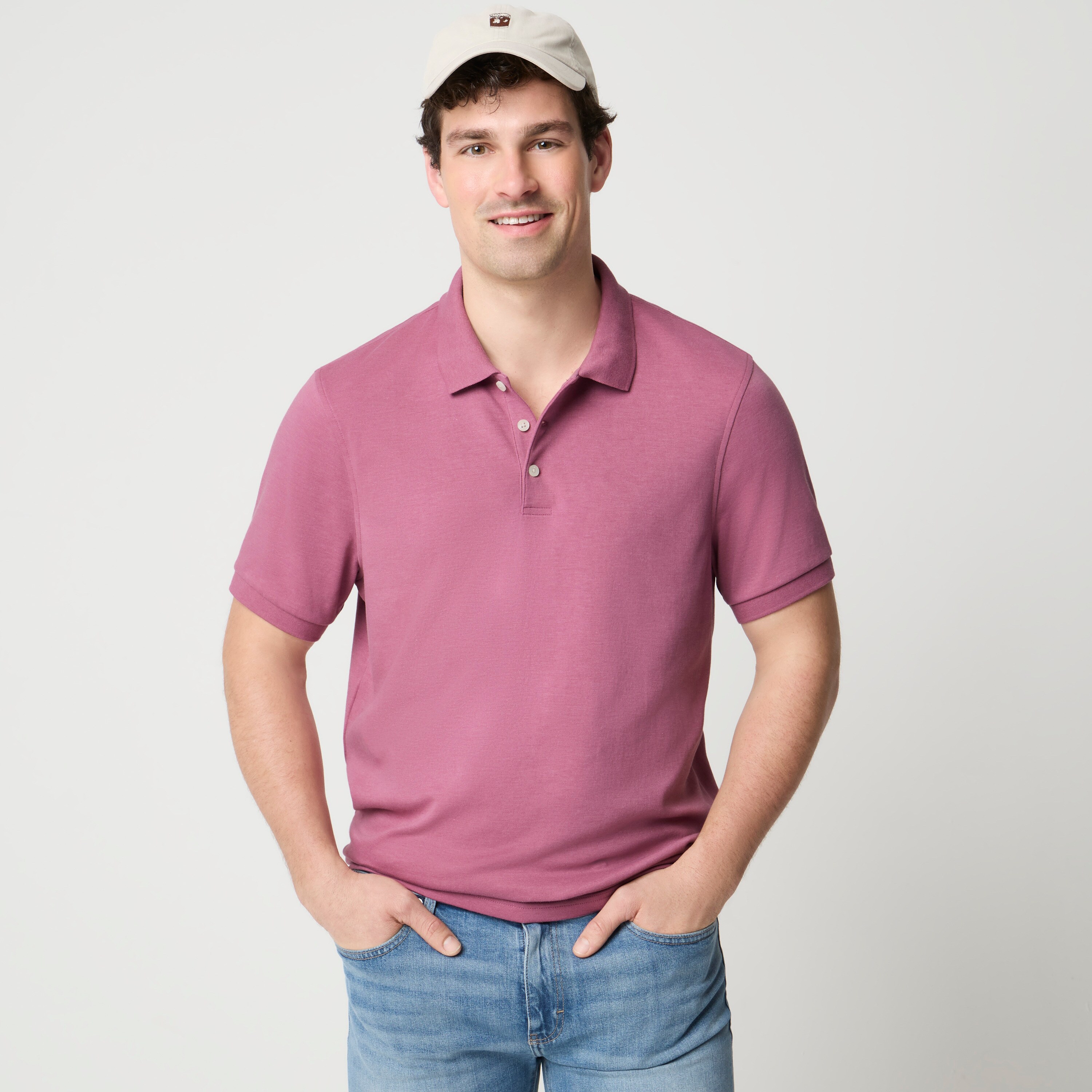 Soft-touch polo shirt