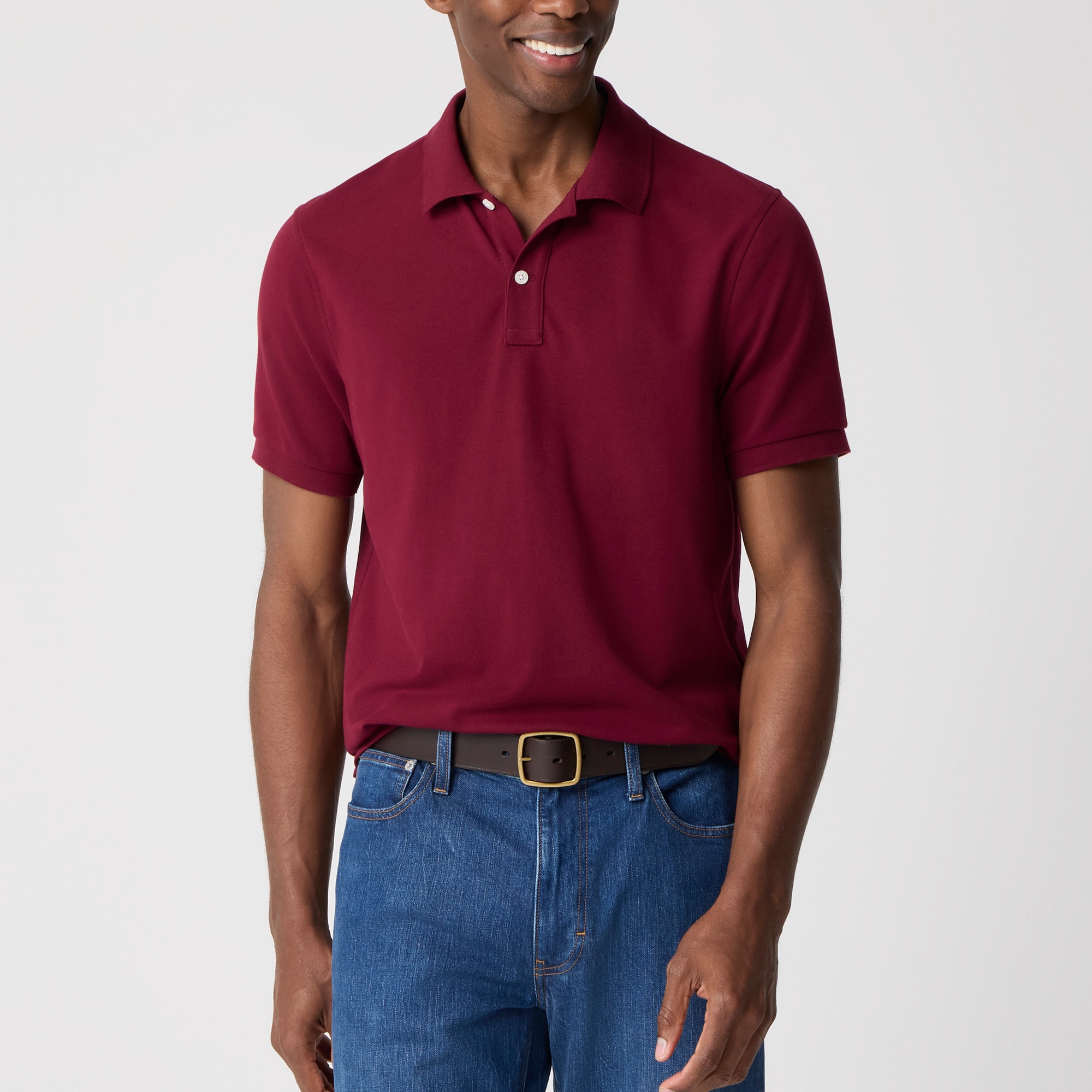 Flex Piqué Polo Shirt For Men | Factory
