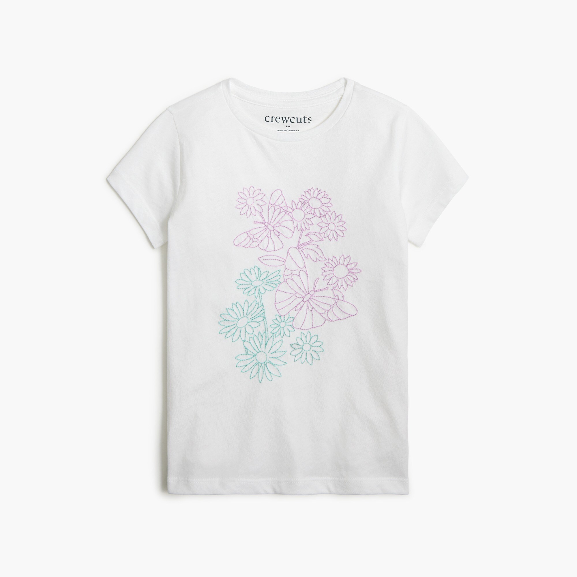 girls' butterfly graphic tee for girls