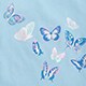 Girls' foil butterflies graphic tee RAINBOW FOIL BUTTERFLIE factory: girls' foil butterflies graphic tee for girls
