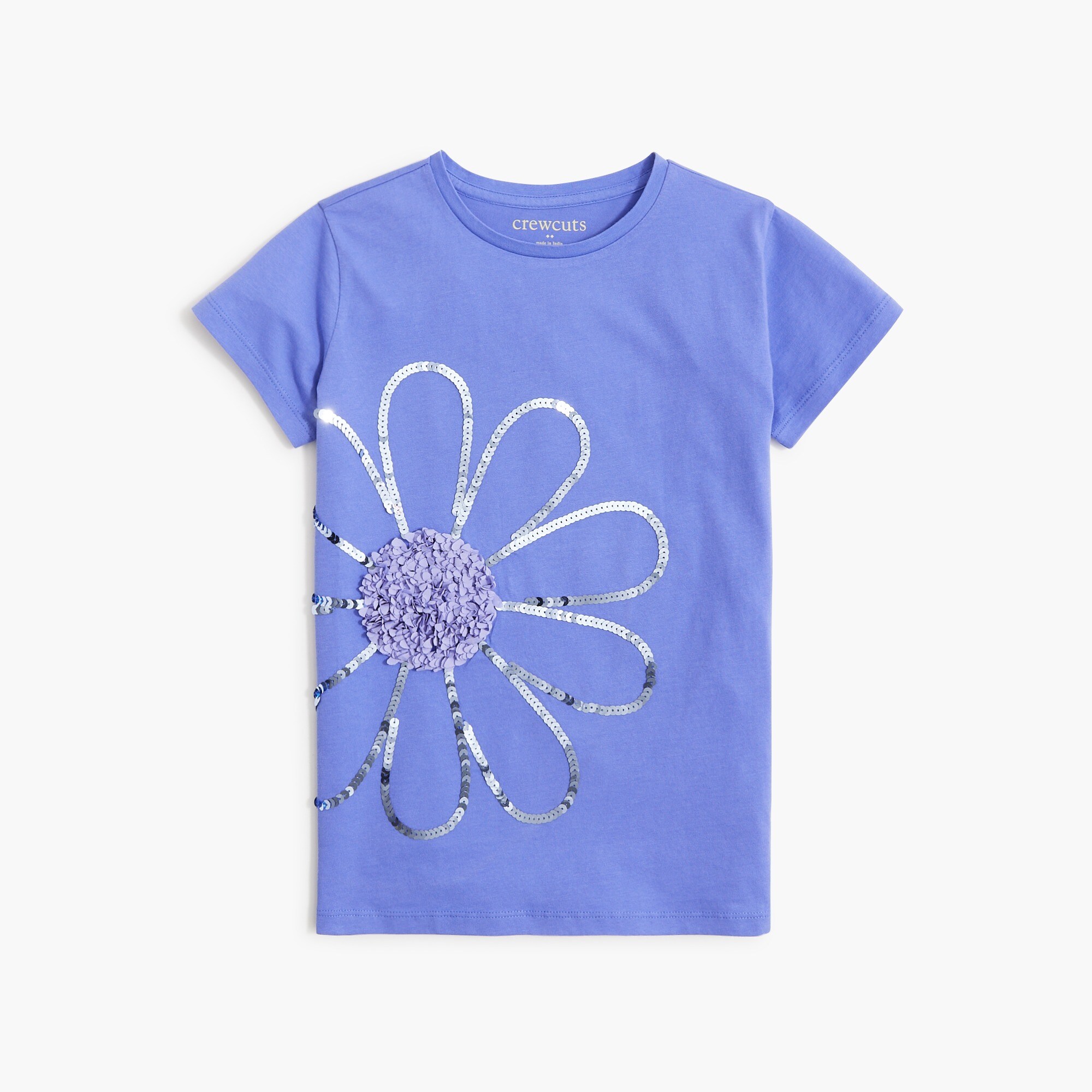 Girls' sequin daisy graphic tee