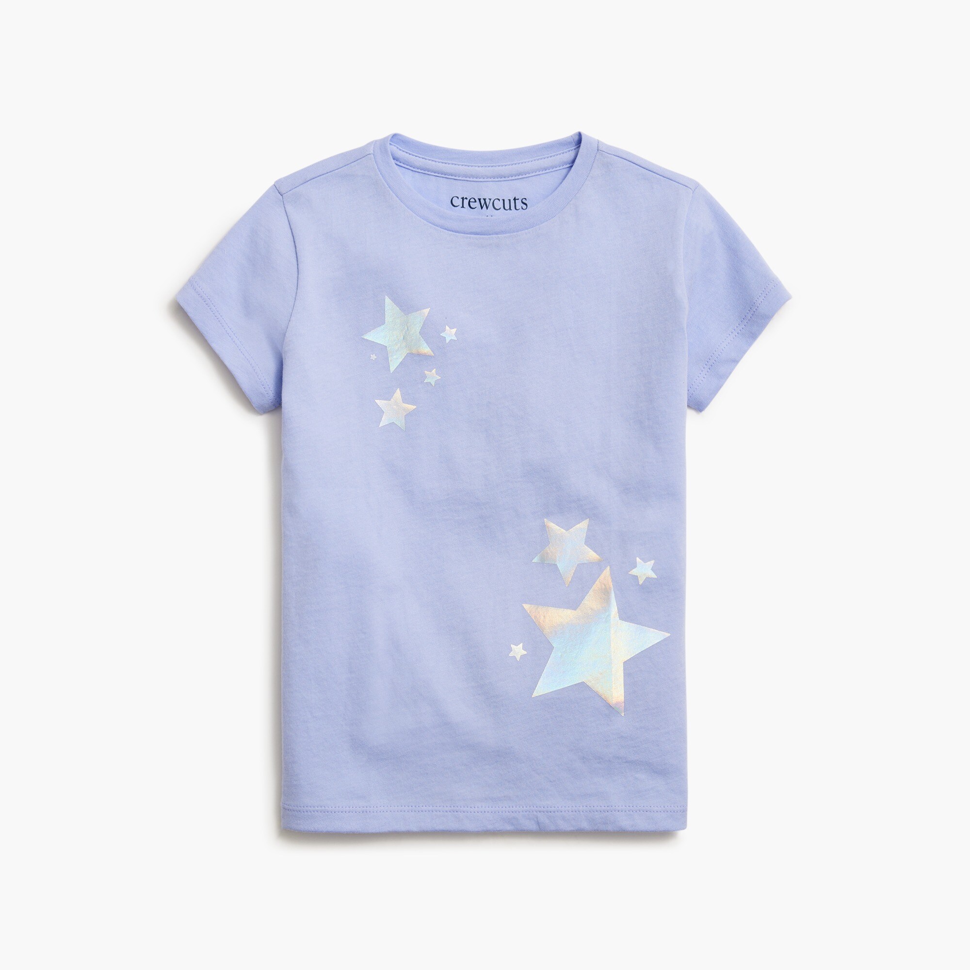 Girls' shiny stars graphic tee