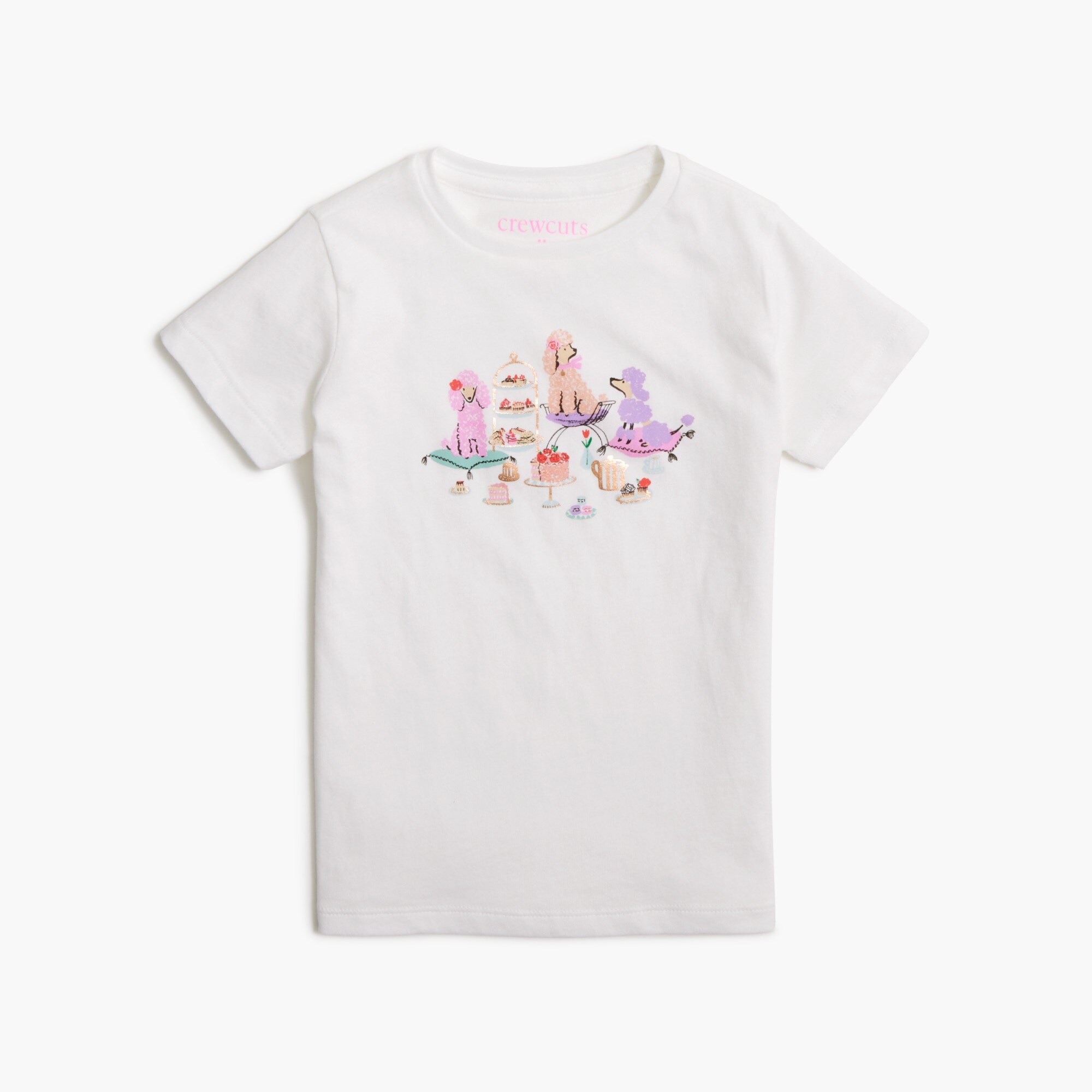 Girls' tea dogs graphic tee