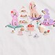 Girls' tea dogs graphic tee POODLE DESSERT PARTY factory: girls' tea dogs graphic tee for girls