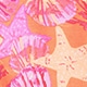 Girls' seashell tie-front tee SWEET TANGERINE MULTI 