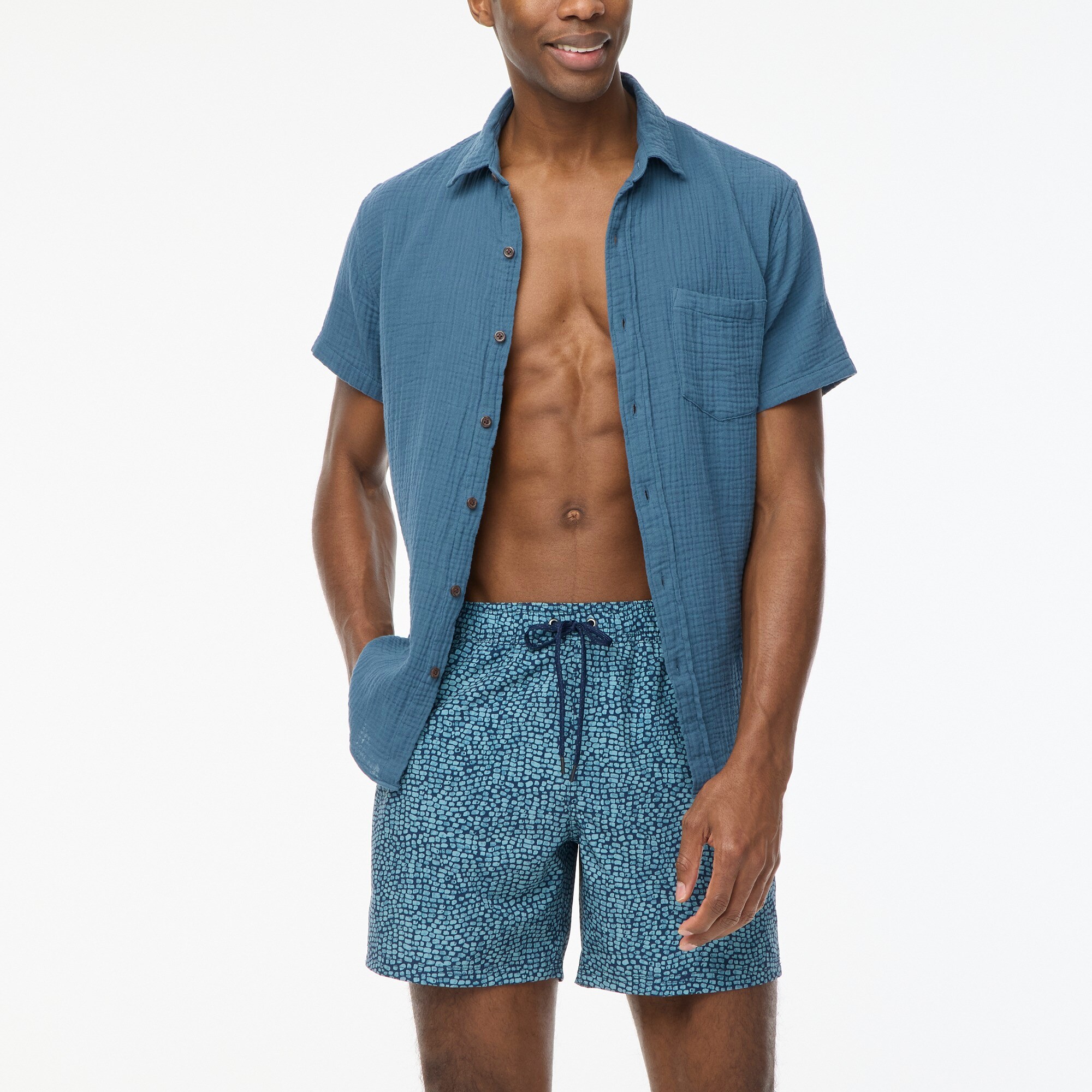mens 6&quot; two-in-one quick-drying short