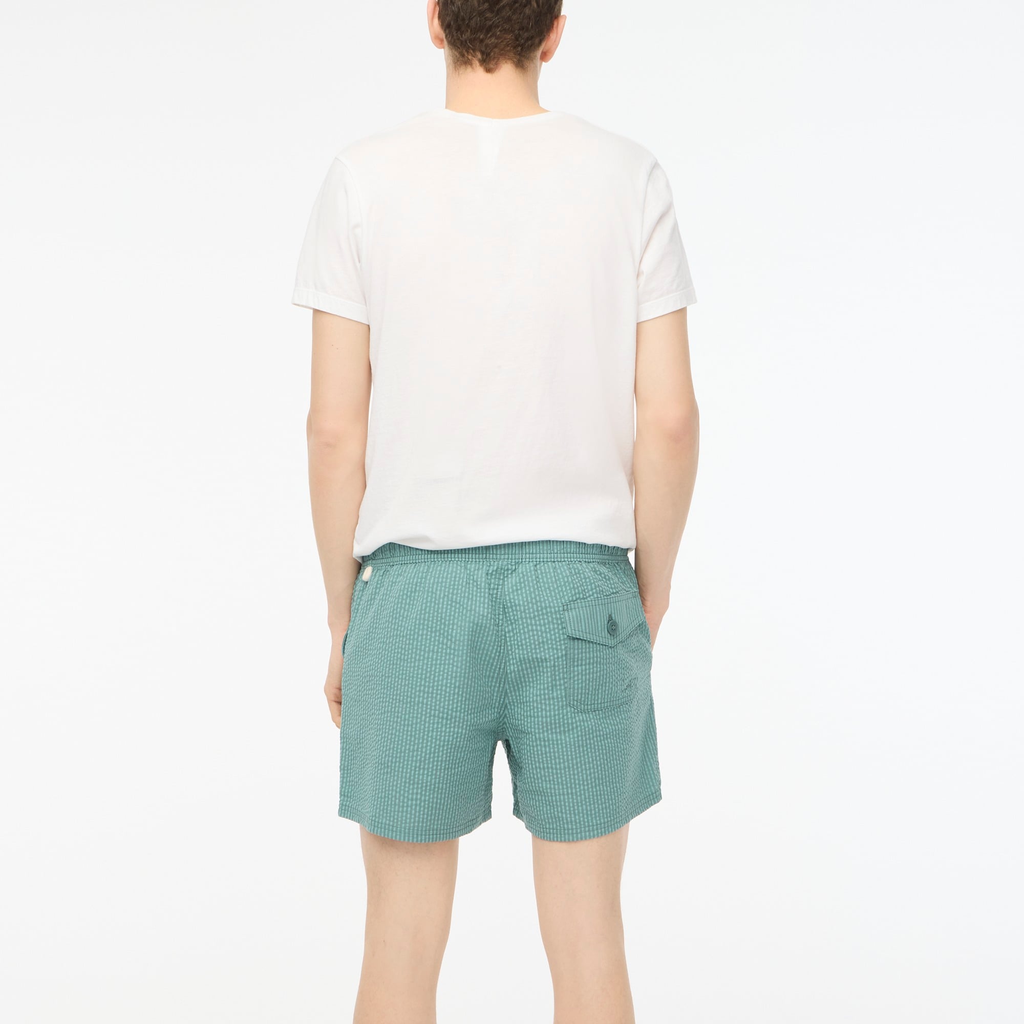 5" seersucker swim trunk