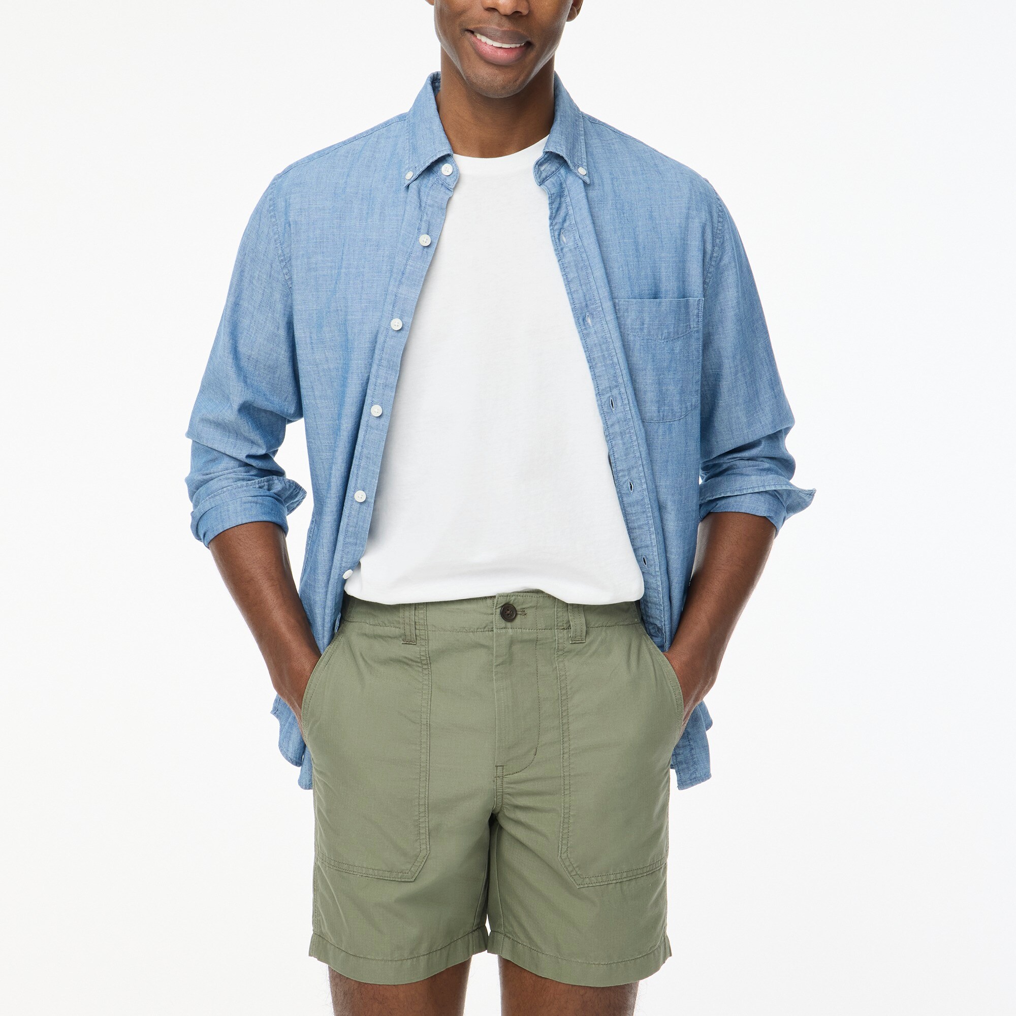 mens 7&quot; ripstop utility short