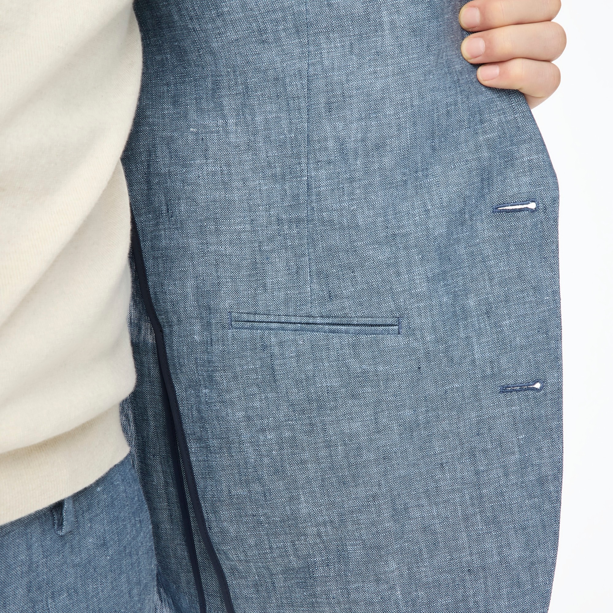 Slim-fit Thompson linen suit jacket