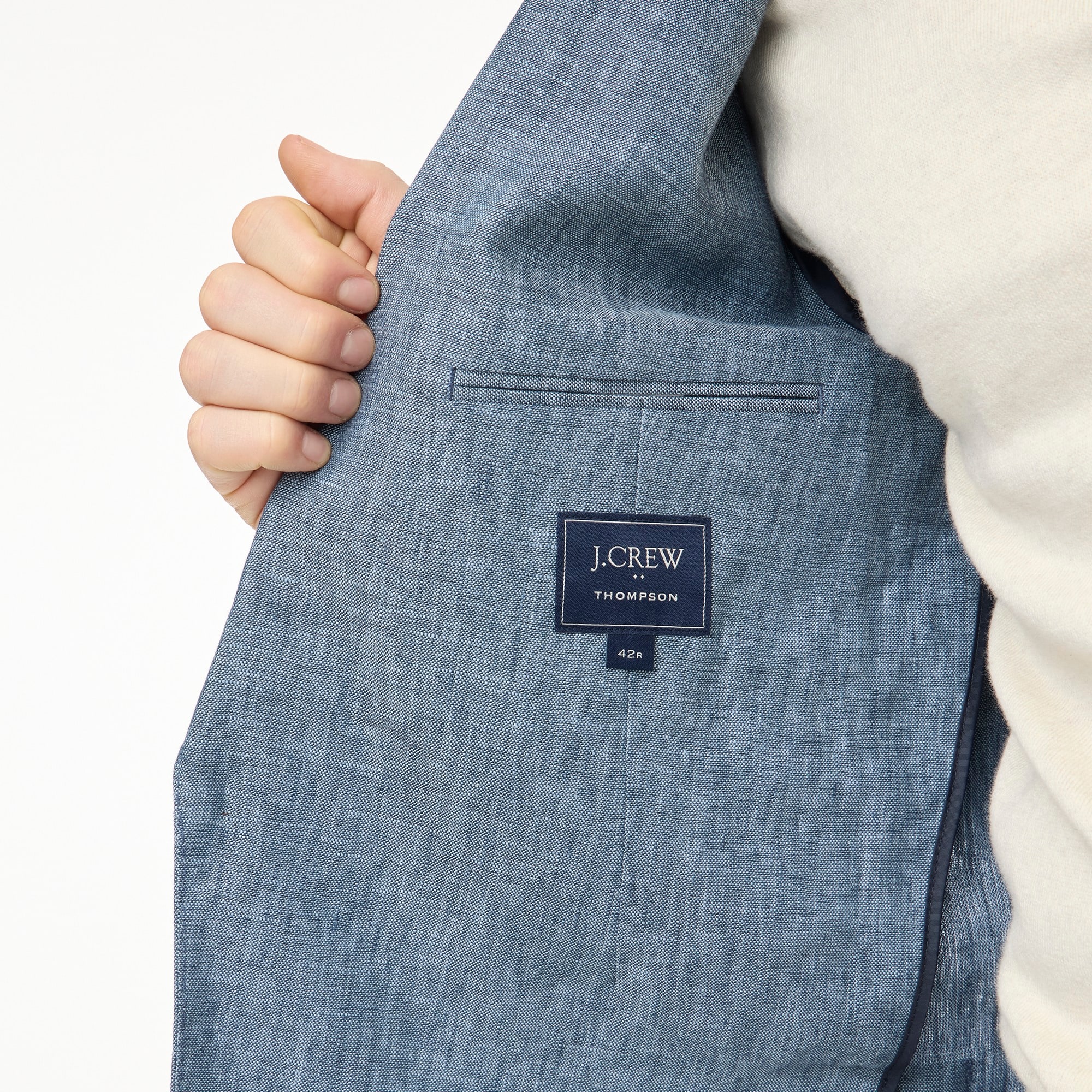 Slim-fit Thompson linen suit jacket