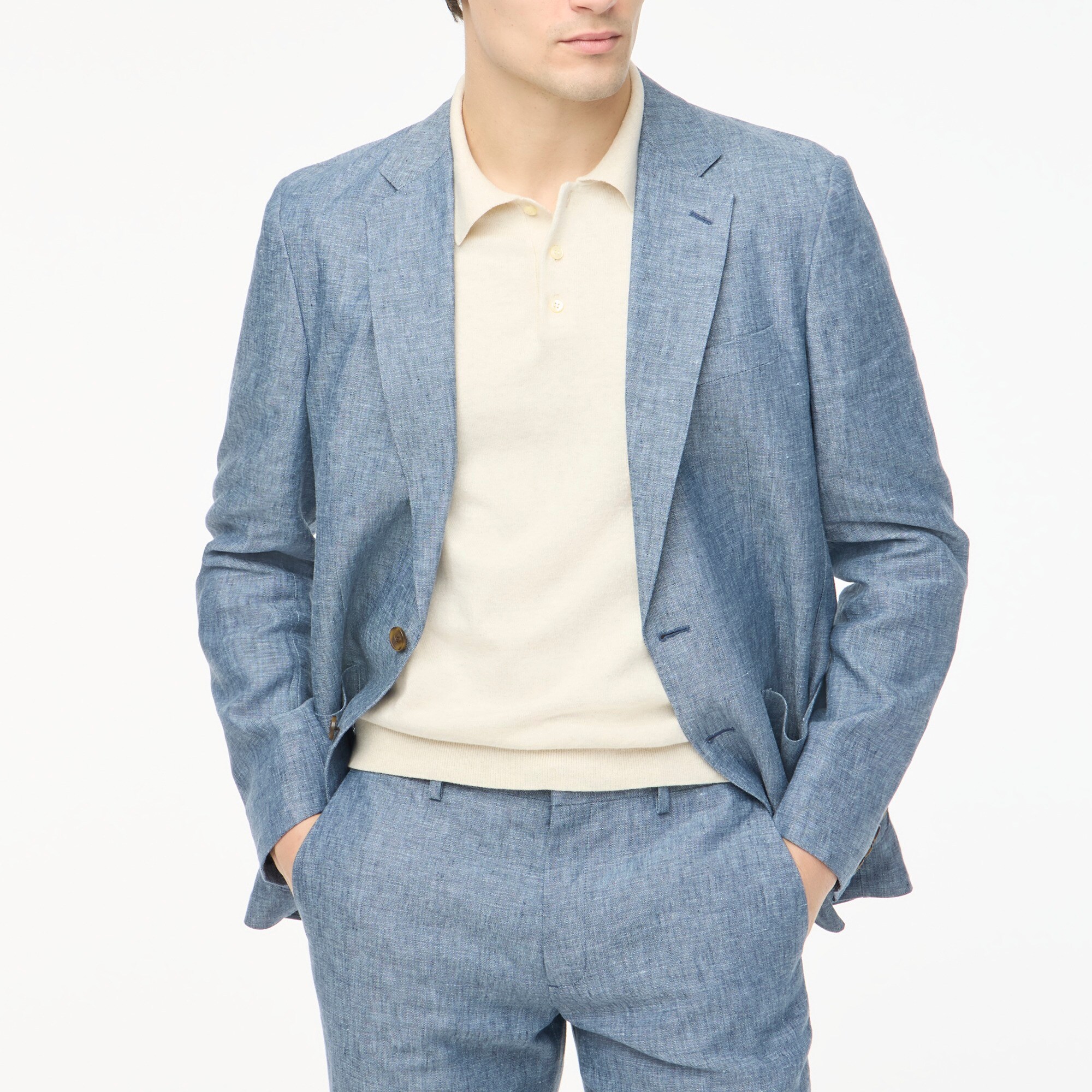 mens Slim-fit Thompson linen suit jacket