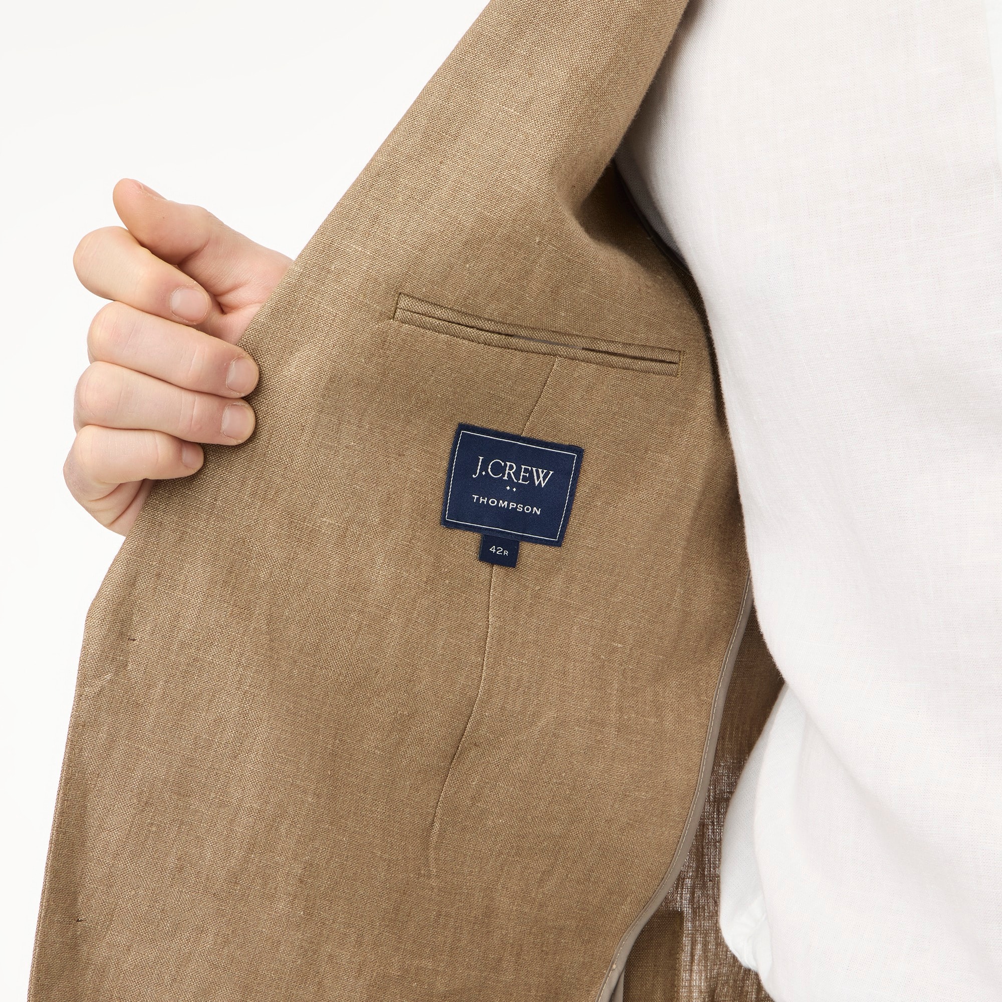 Slim-fit Thompson linen suit jacket